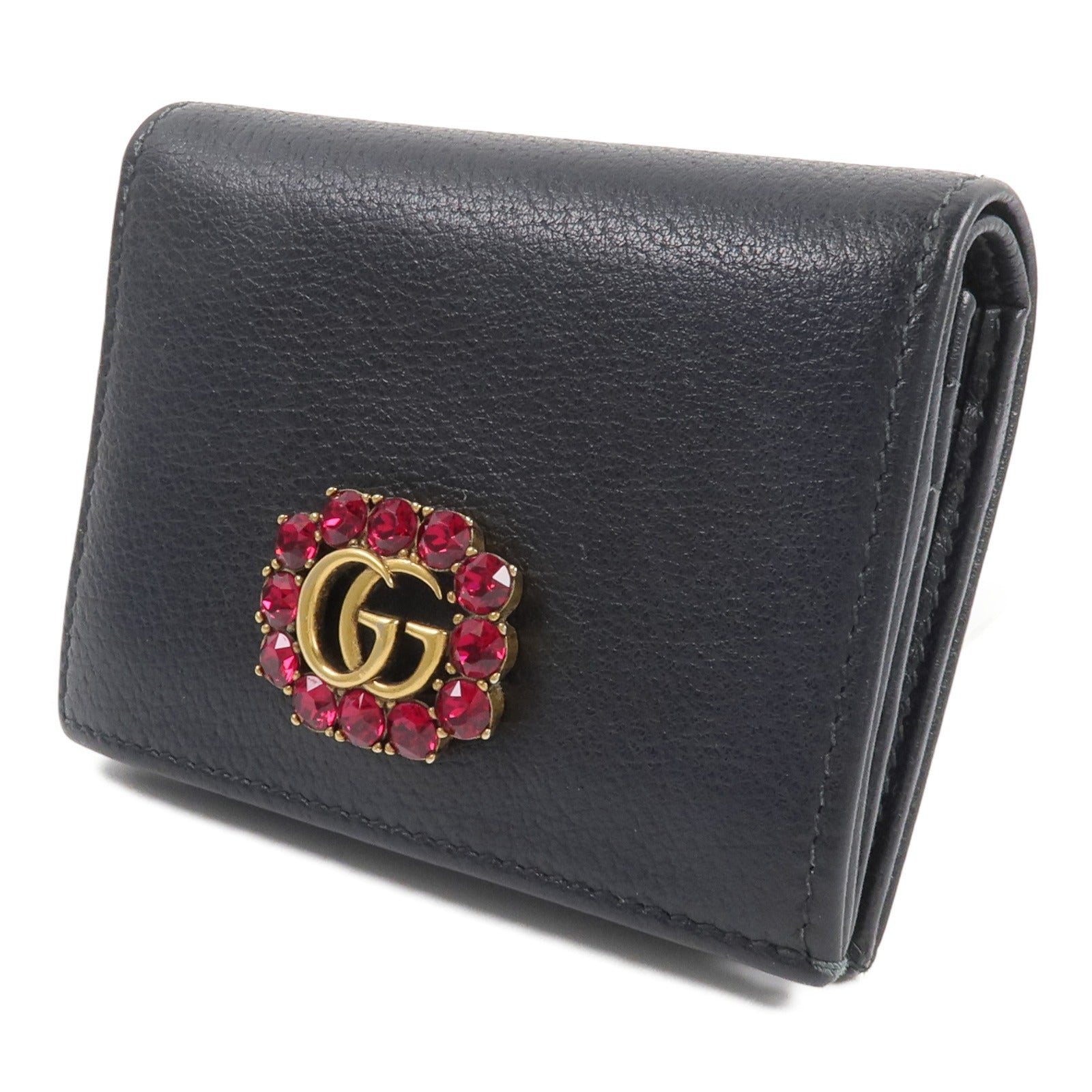 GUCCI 牛皮皮革GG Marmont Wallet錢包