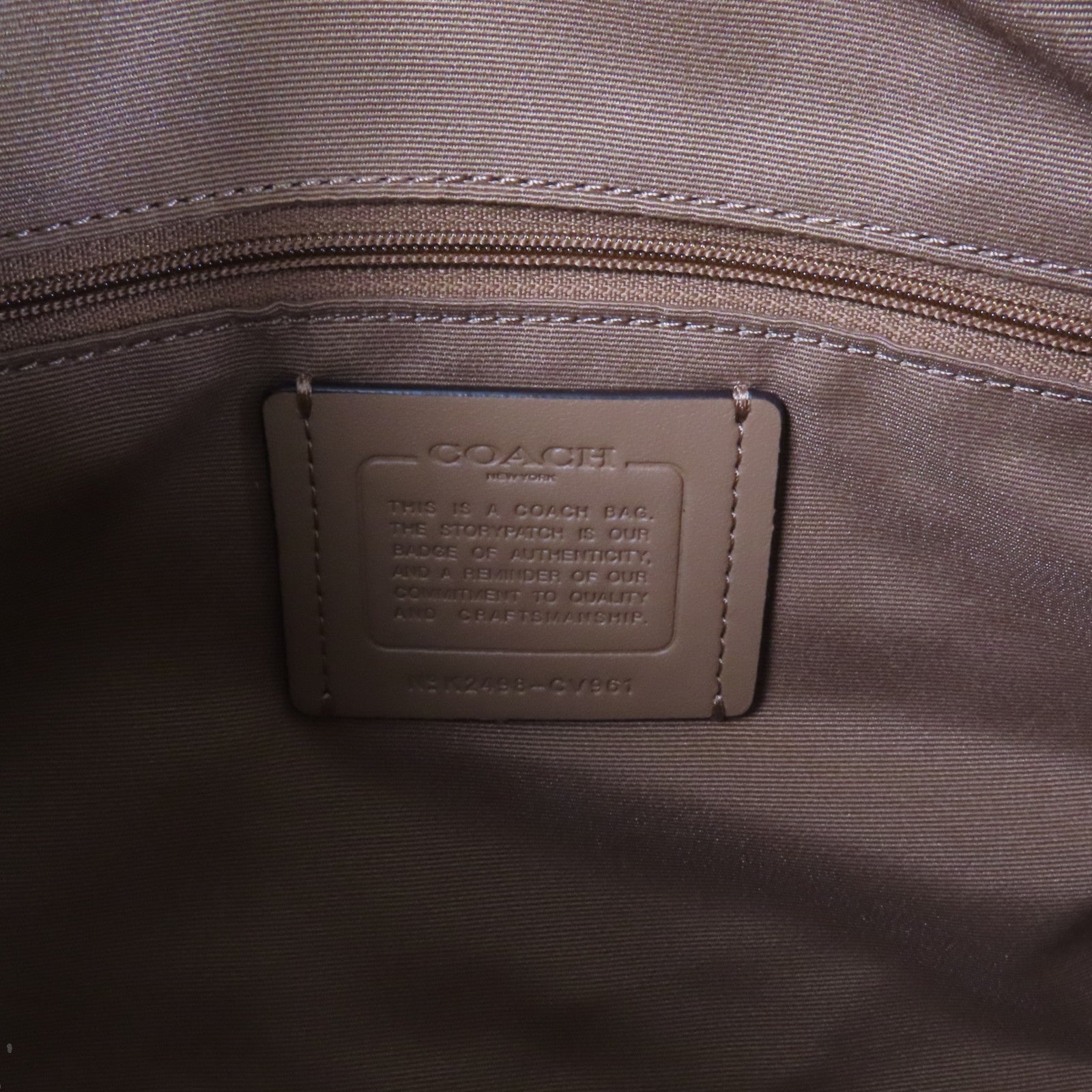 COACH 塗層帆布2Way Shoulder Bag金扣手挽肩背兩用袋