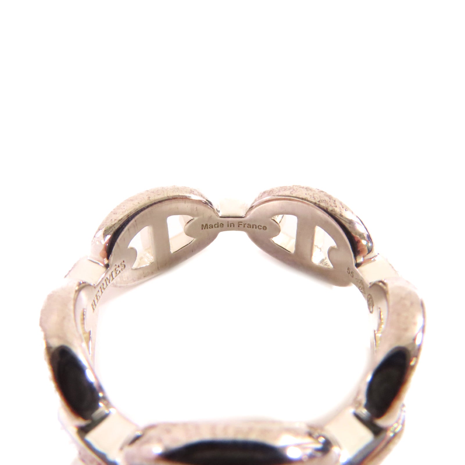 HERMES 925純銀Chaine D'Ancre Ring戒指#55/#7.25