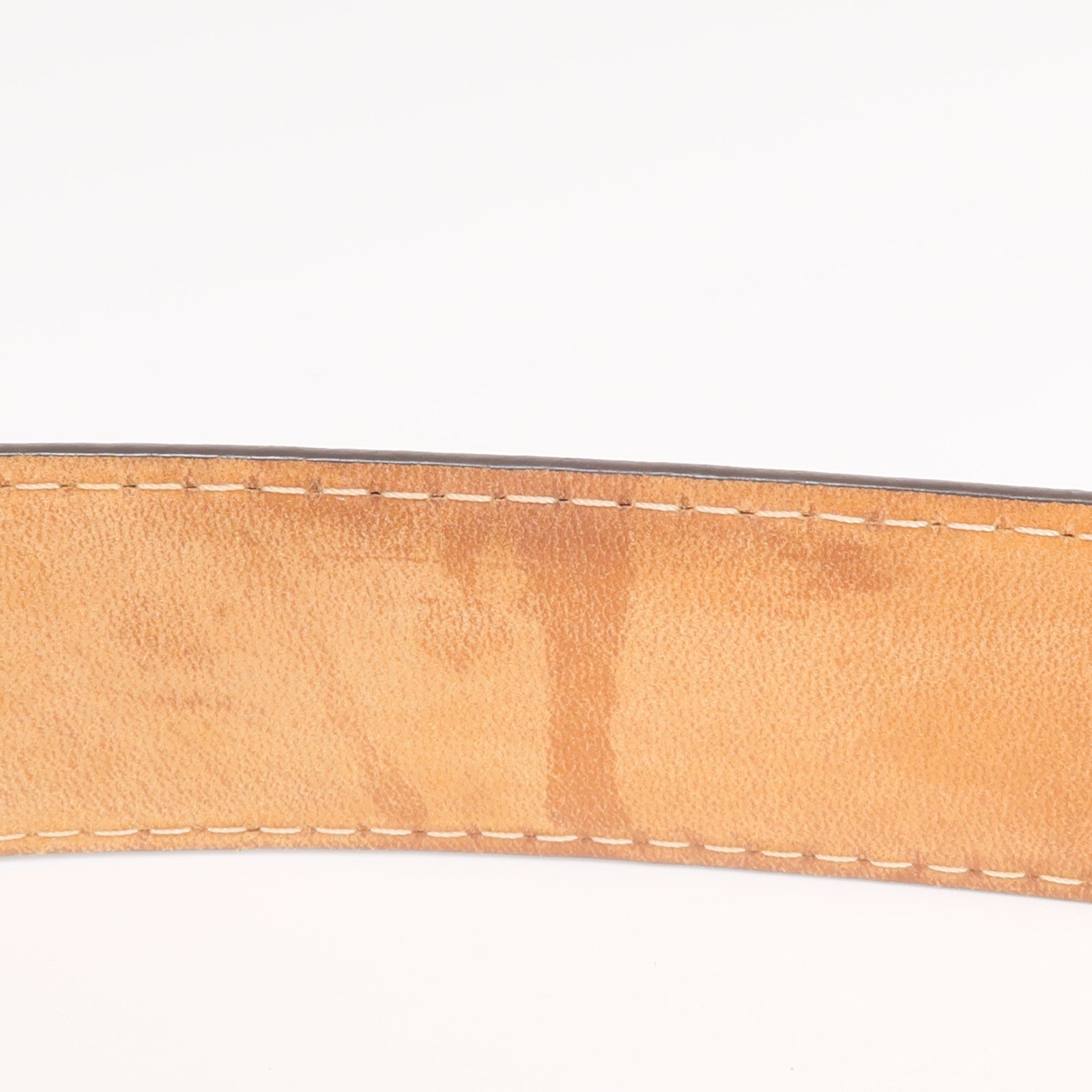 LOUIS VUITTON Damier Ceinture Ellipse Belt金扣皮帶