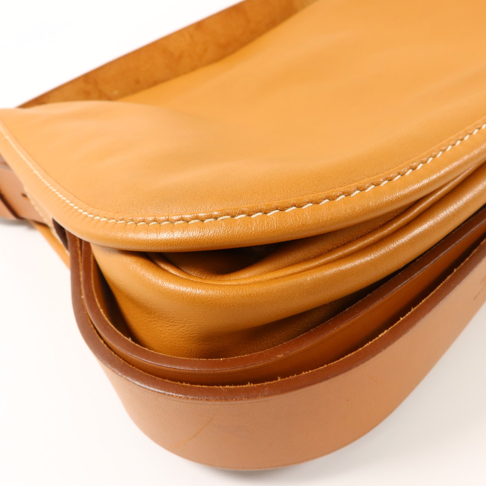 HERMES Swift皮革Barda 35肩背袋Gold