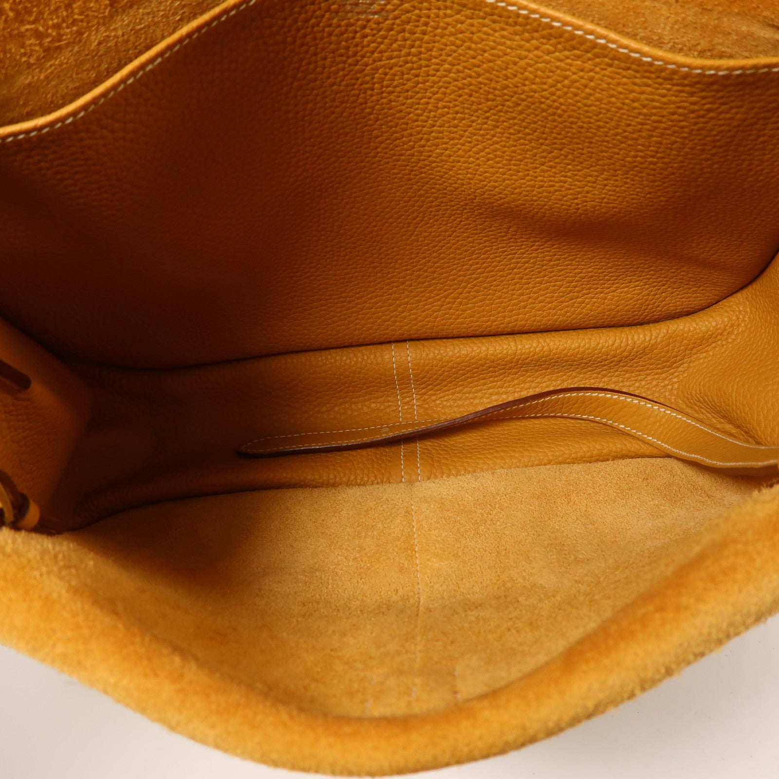 HERMES Clemence皮革Halzan 31銀扣手挽肩背兩用袋Natural Sable