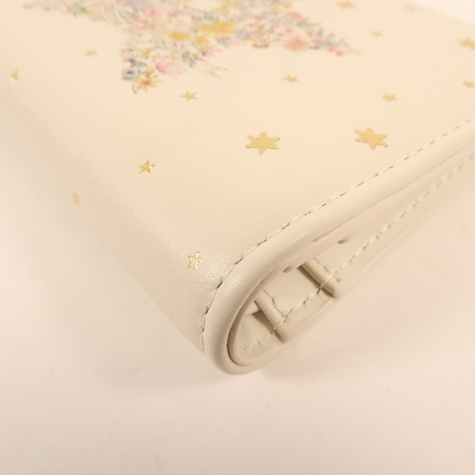 Dior 牛皮皮革Lucky Dahlia金扣錢包