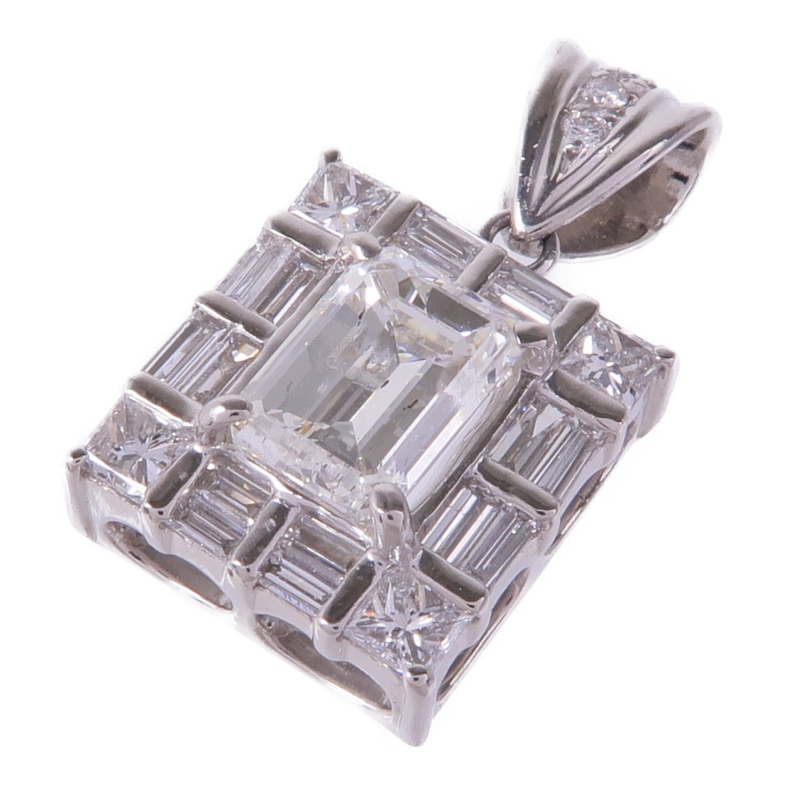 JEWELRY 【激減優惠】PT900鉑金Diamond Pendant Top鑽石吊墜