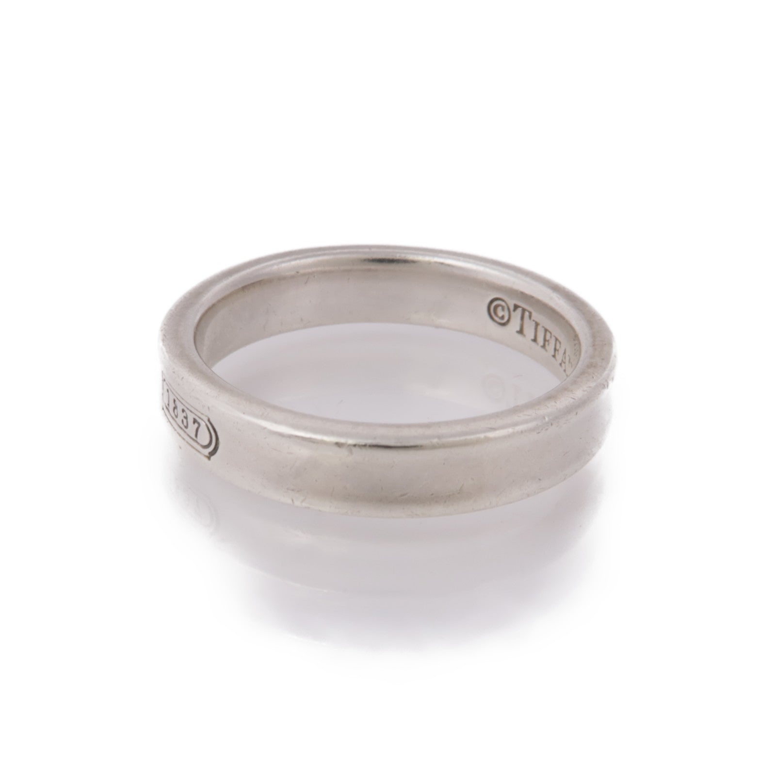 TIFFANY＆CO 925純銀1837 Ring戒指US#5.75