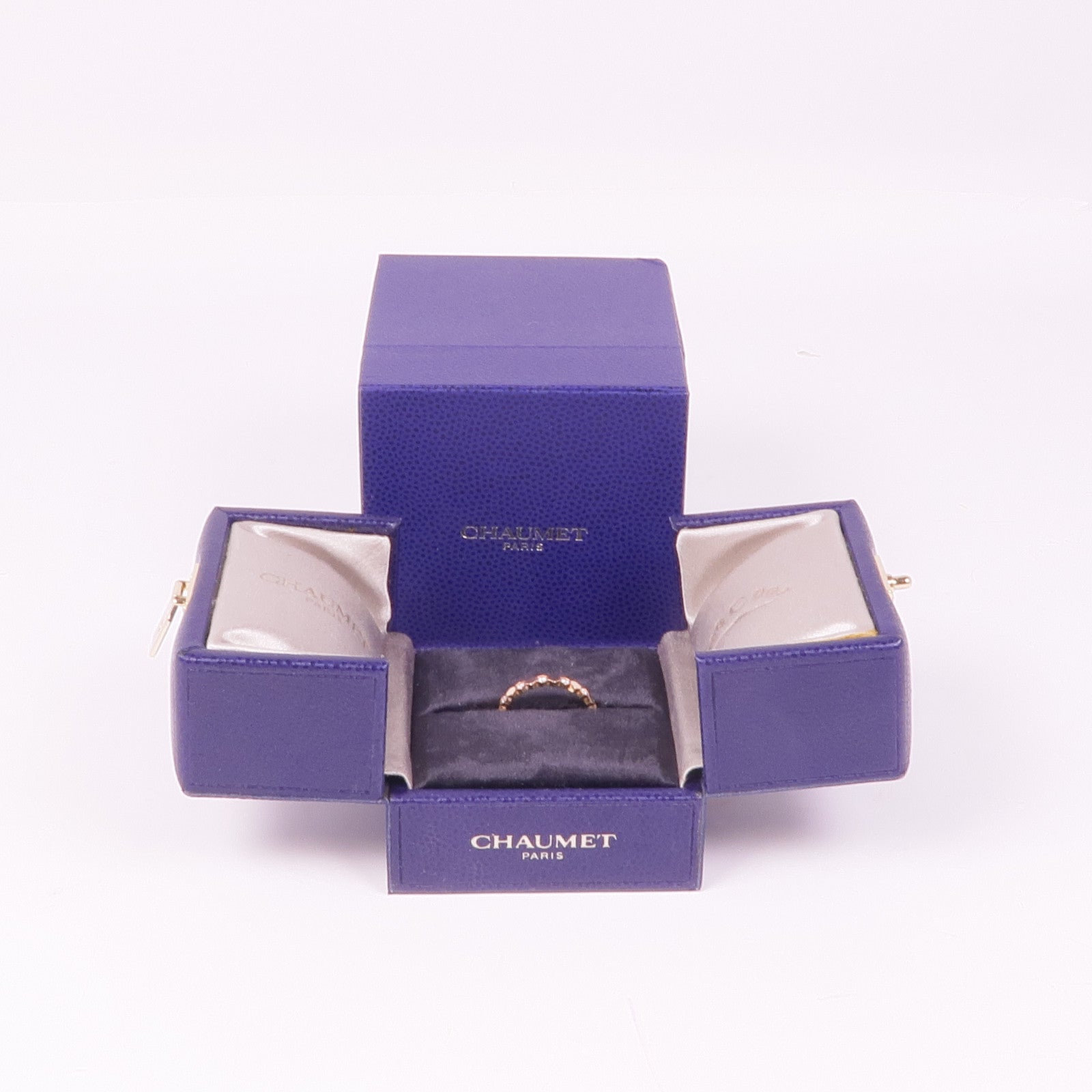 Chaumet 18K玫瑰金Bee De Diamond Ring鑽石戒指Chaumet#52/US#6