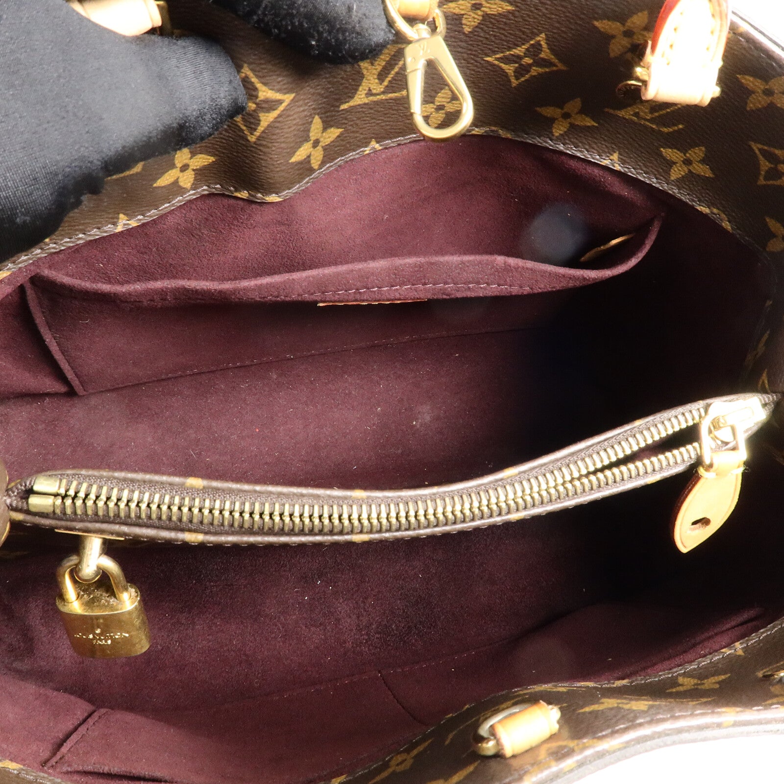 LOUIS VUITTON Monogram Montaigne MM手挽肩背兩用袋