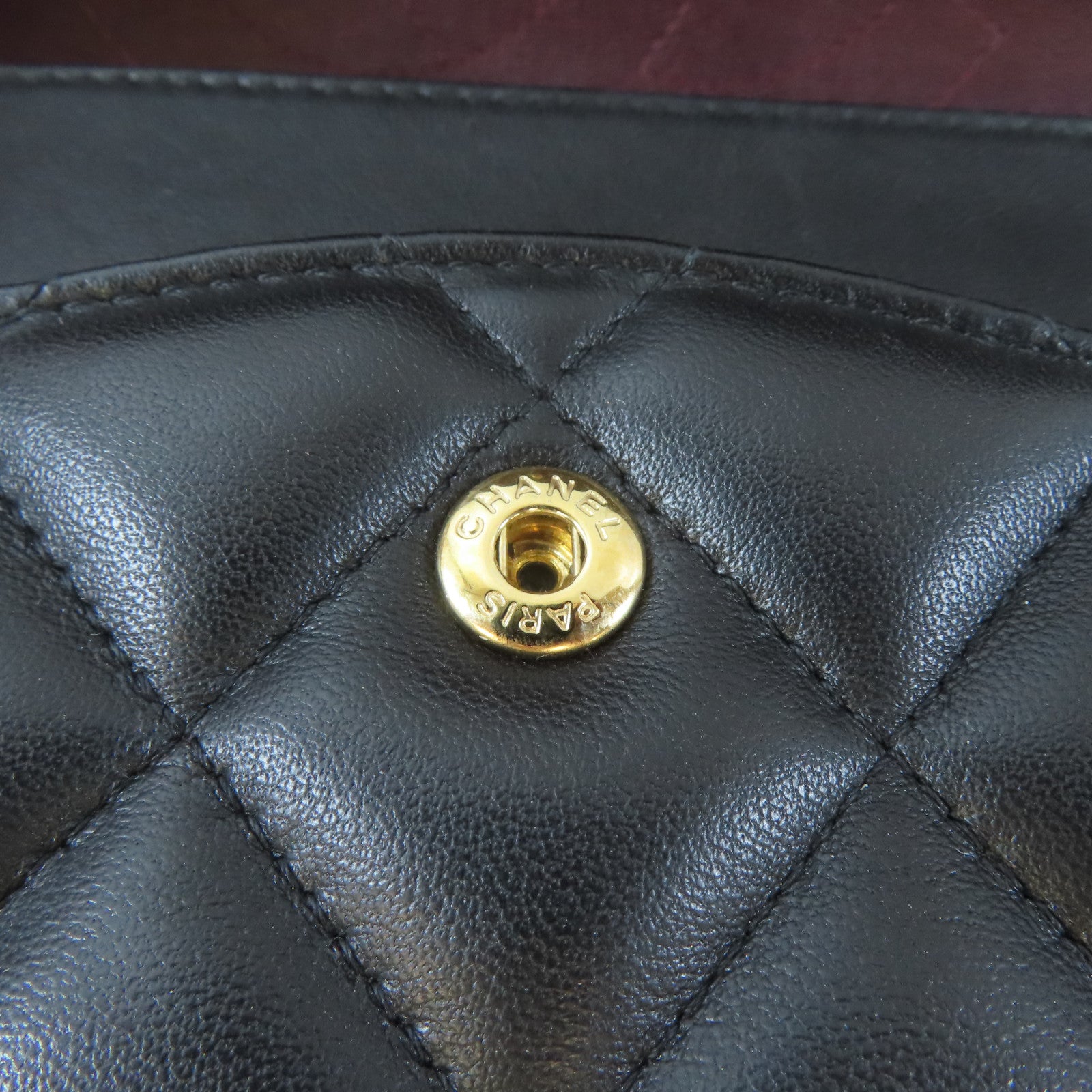 CHANEL 【激減優惠】菱格羊皮皮革Classic Jumbo金扣鏈帶肩背袋黑色