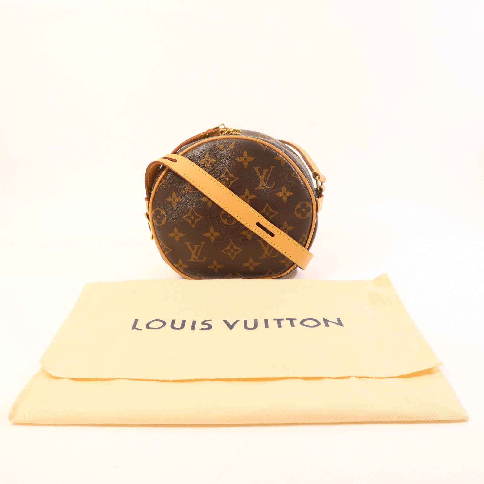LOUIS VUITTON Monogram Boite Chapeau Souple PM金扣肩背袋