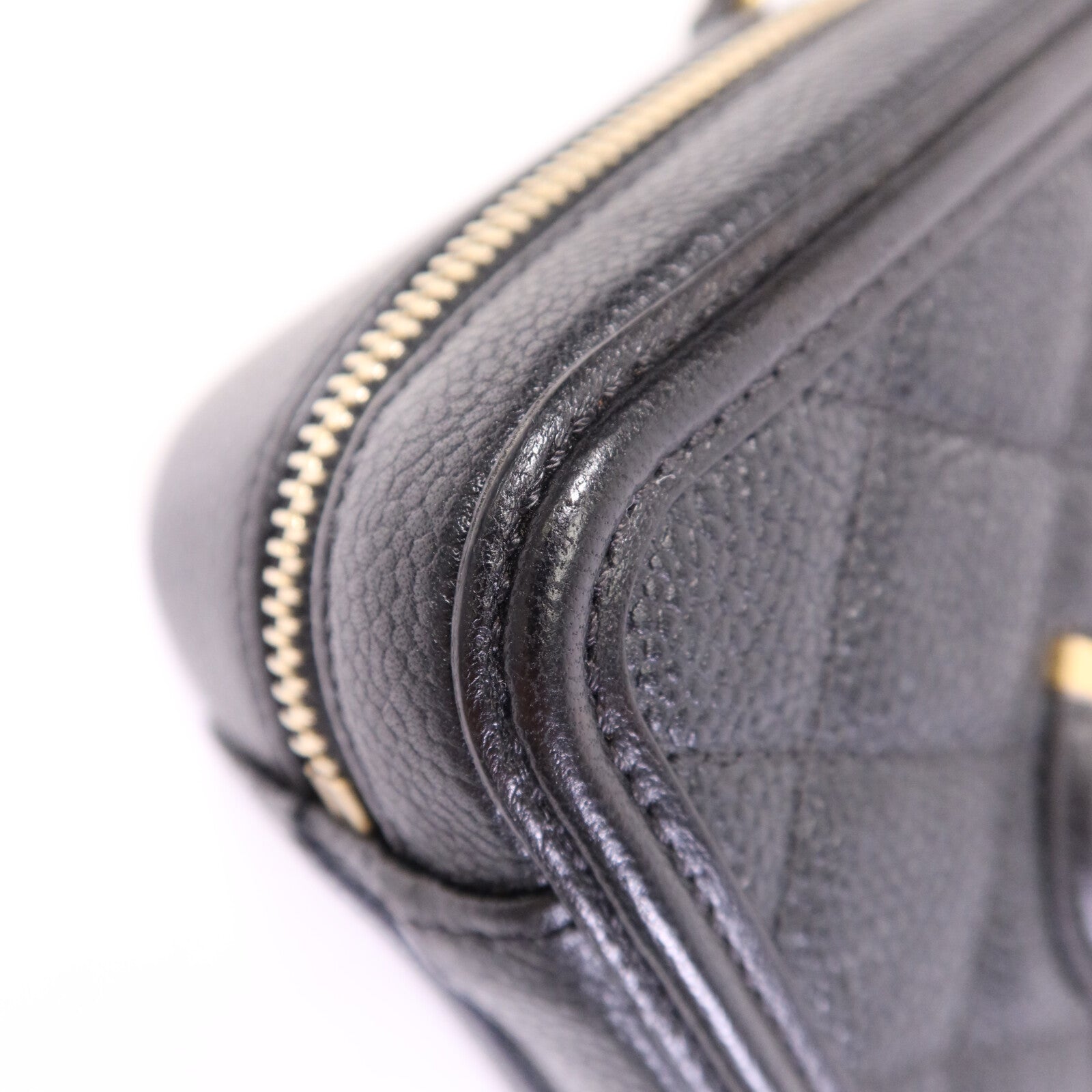 CHANEL 牛皮皮革Vanity Case Bag金扣手挽肩背兩用袋