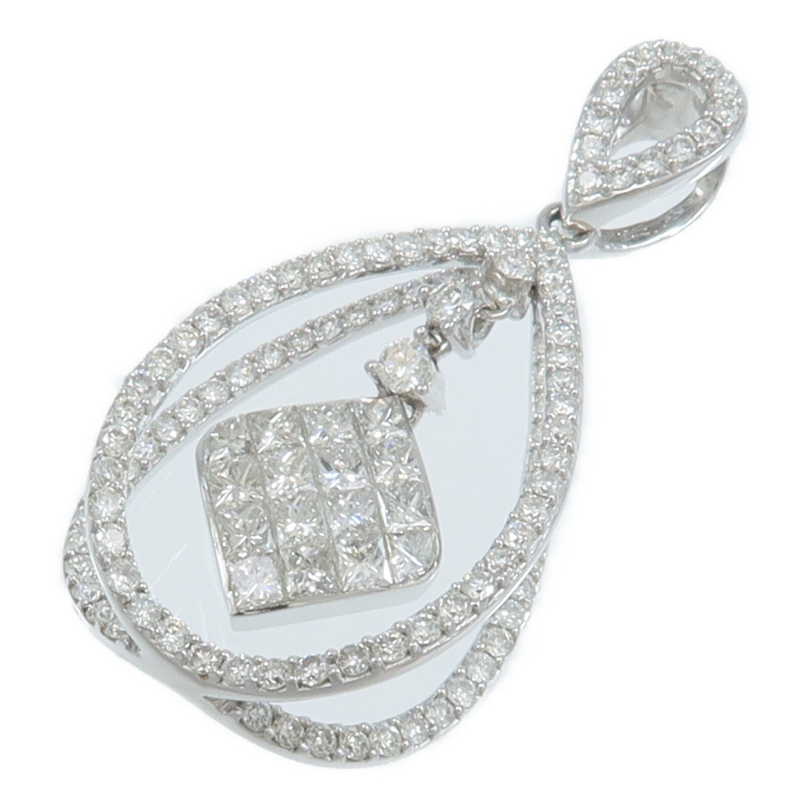 JEWELRY 18K白金Diamond Top吊墜