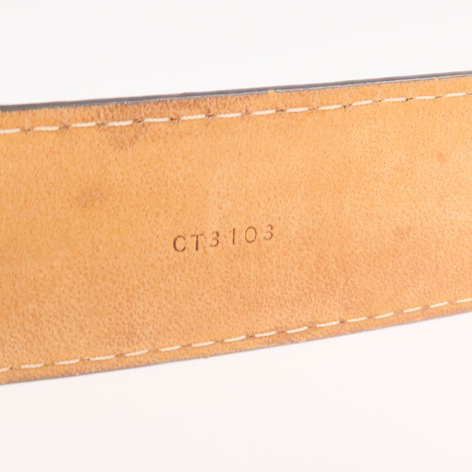 LOUIS VUITTON Damier Ceinture Ellipse Belt金扣皮帶