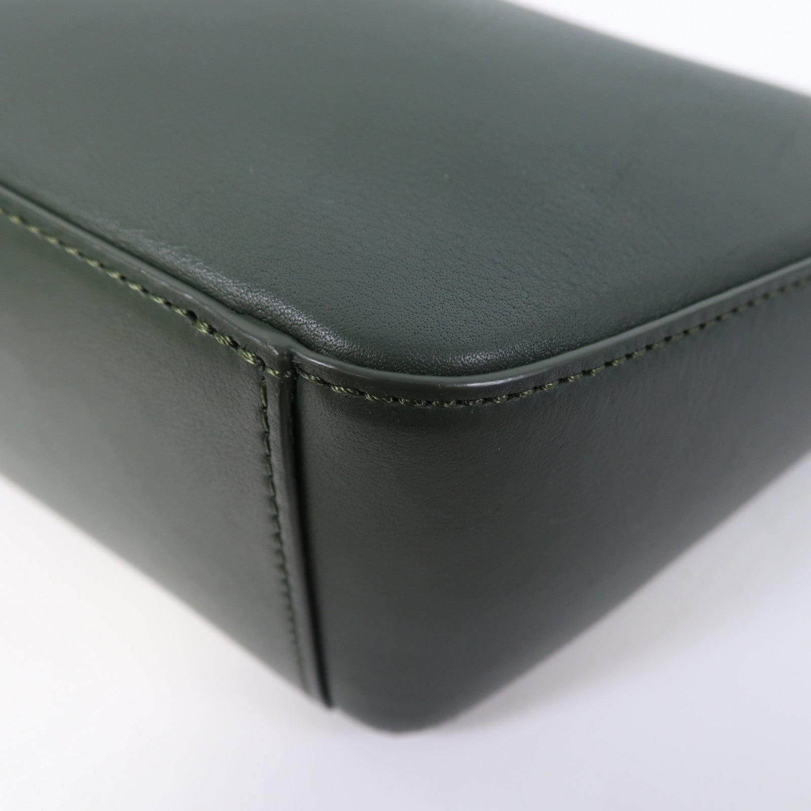 LOEWE 牛皮皮革Mini Hammock Hobo金扣肩背袋綠色
