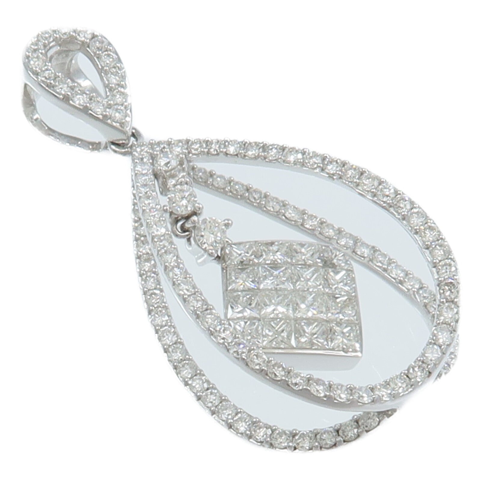 JEWELRY 18K白金Diamond Top吊墜