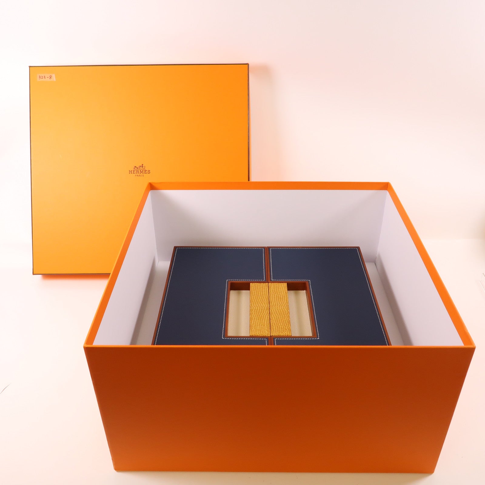 HERMES 木材/皮革/蜥蝪皮革Mahjong Set麻雀