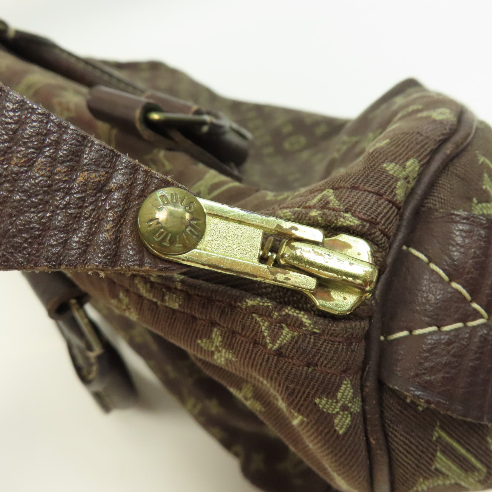 LOUIS VUITTON 【激減優惠】Monogram Mini Speedy 30金扣手挽袋啡色
