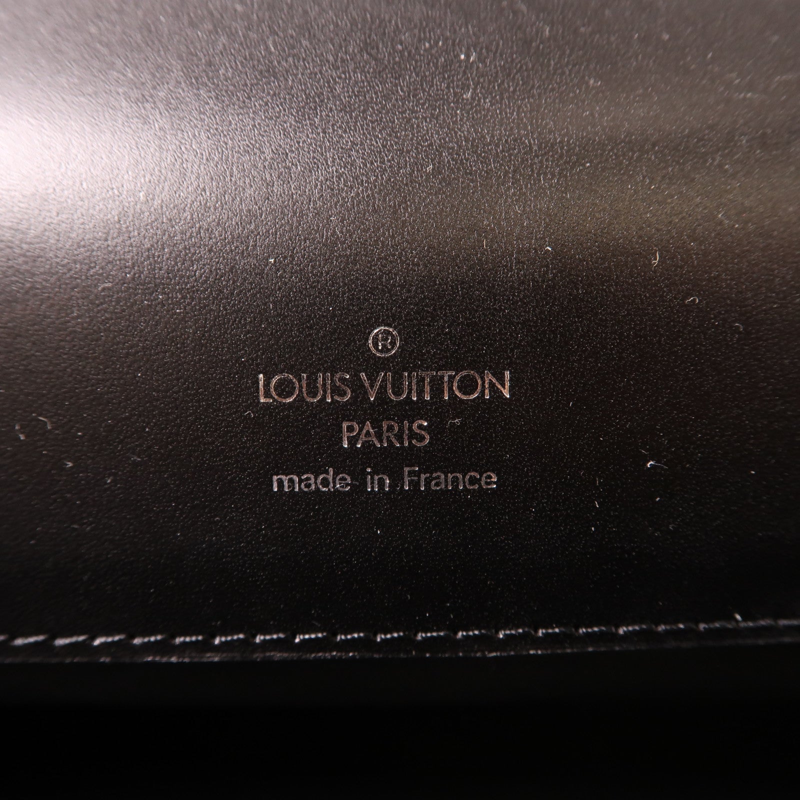 LOUIS VUITTON Epi Larry Business Bag銀扣公事包黑色