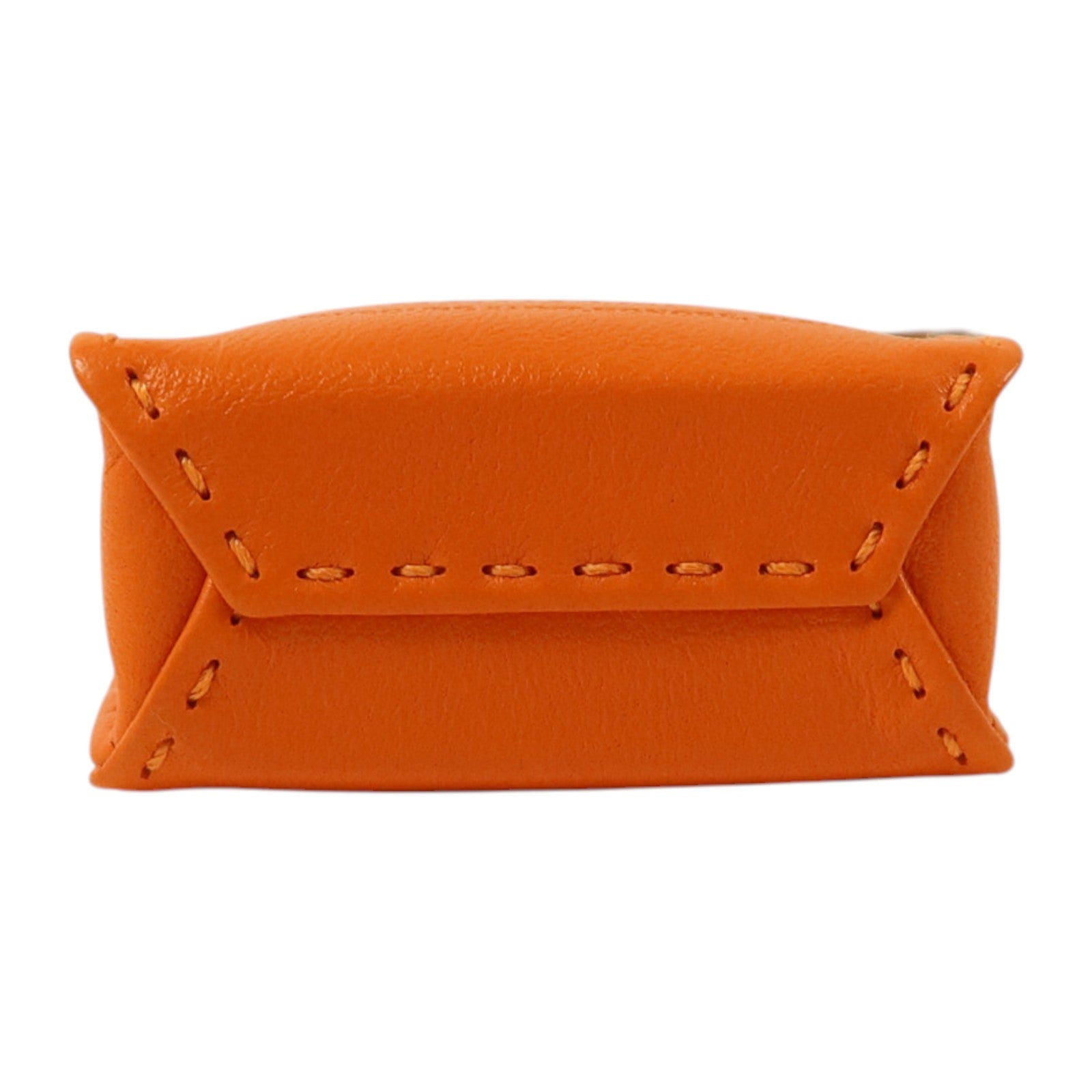 HERMES Milo皮革Sac Orange Bag Charm掛飾