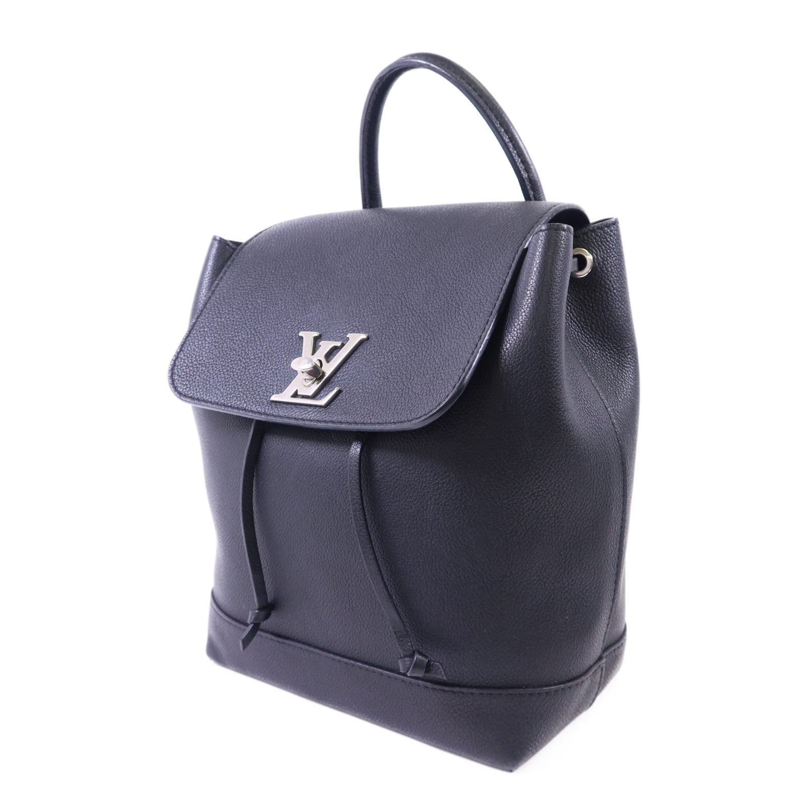 LOUIS VUITTON 【激減優惠】牛皮皮革Lock Me Backpack銀扣背包