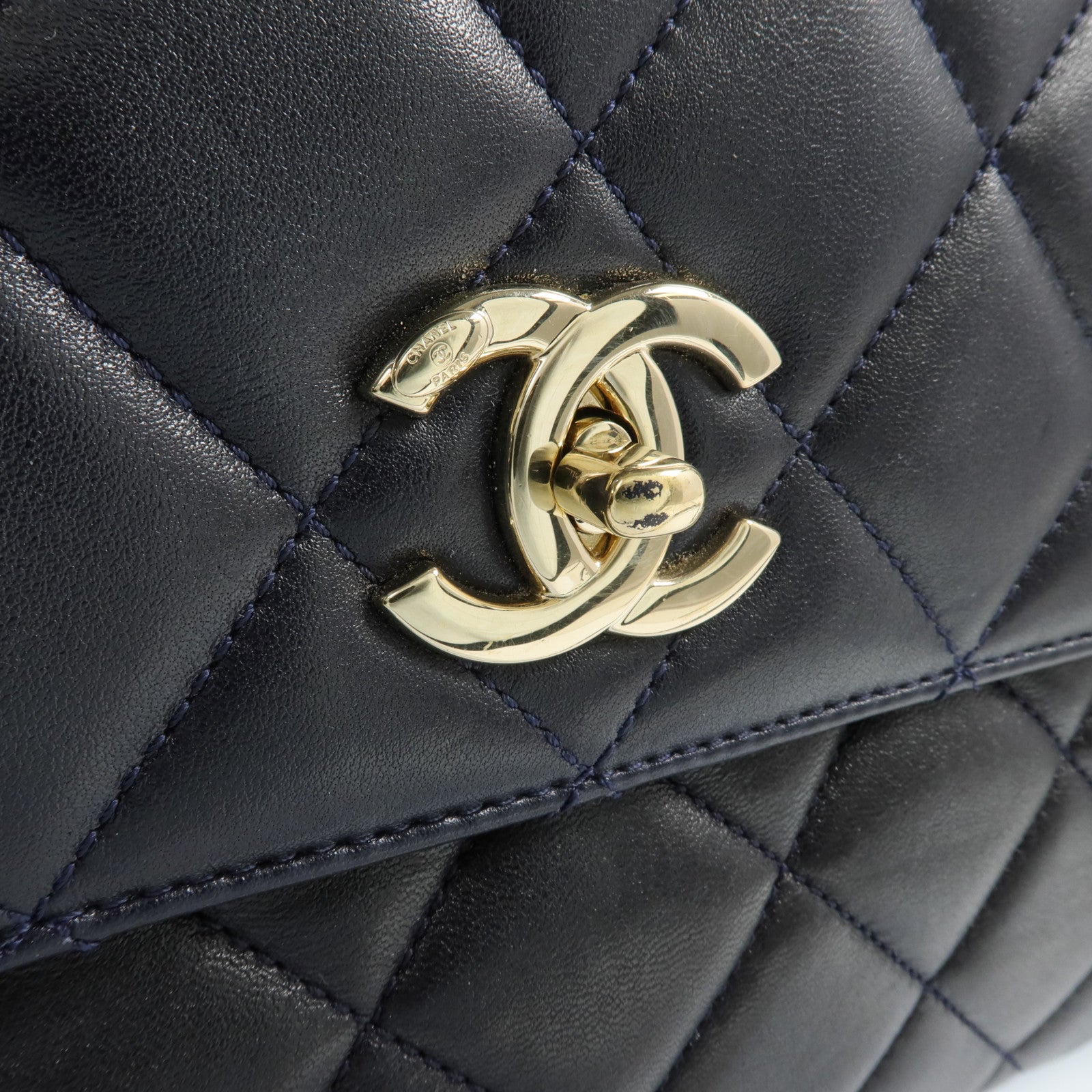 CHANEL 羊皮皮革Trendy CC金扣鏈帶肩背袋