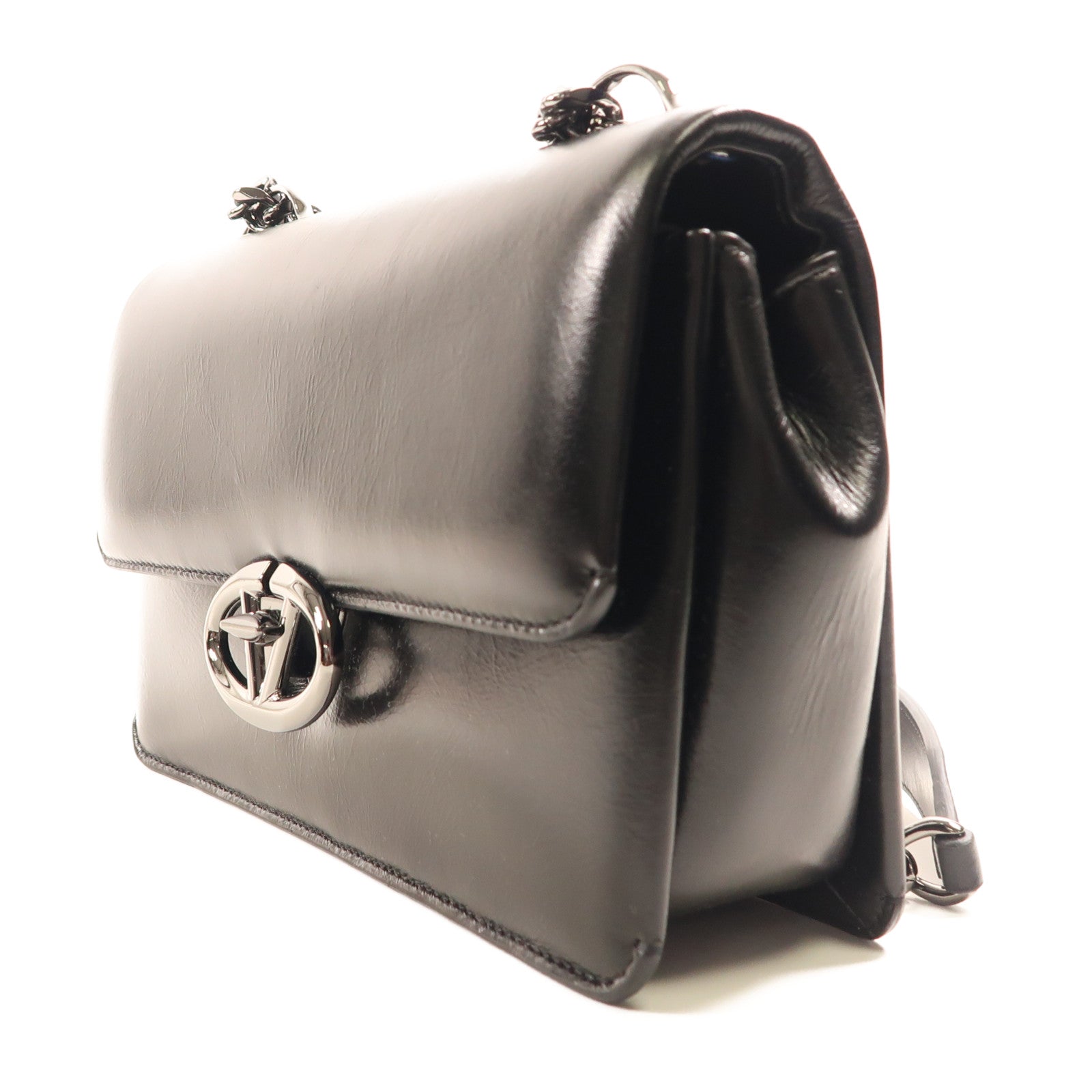 Valentino 牛皮皮革Small Vlogo Shoulder Bag肩背袋