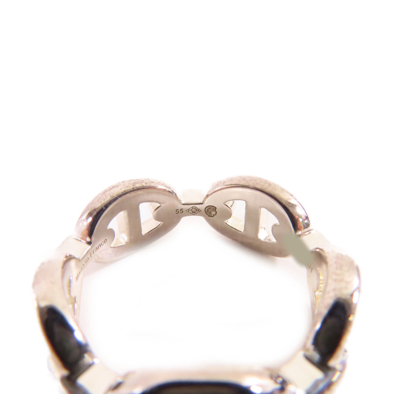 HERMES 925純銀Chaine D'Ancre Ring戒指#55/#7.25