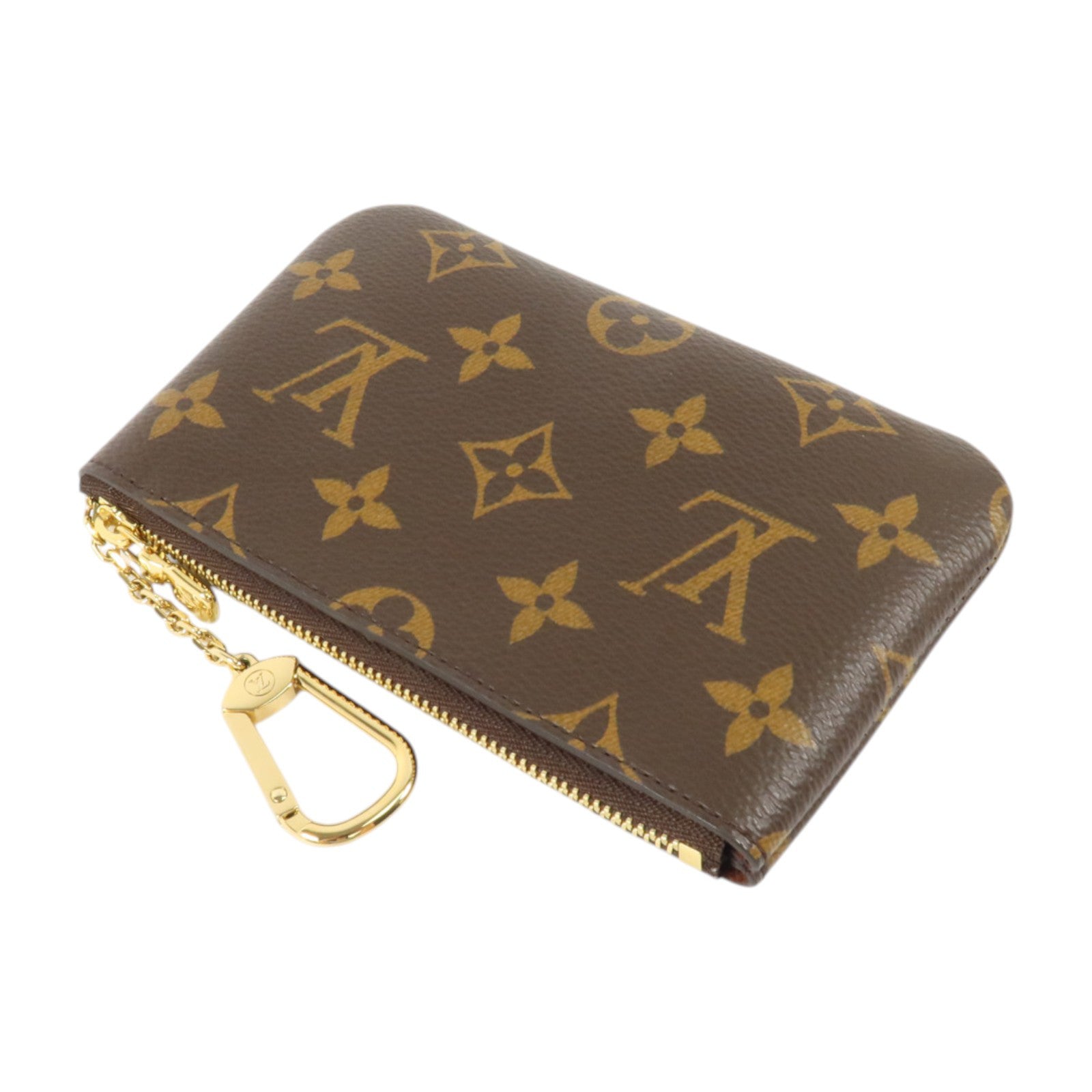 LOUIS VUITTON Monogram Key Pouch S金扣鎖匙套