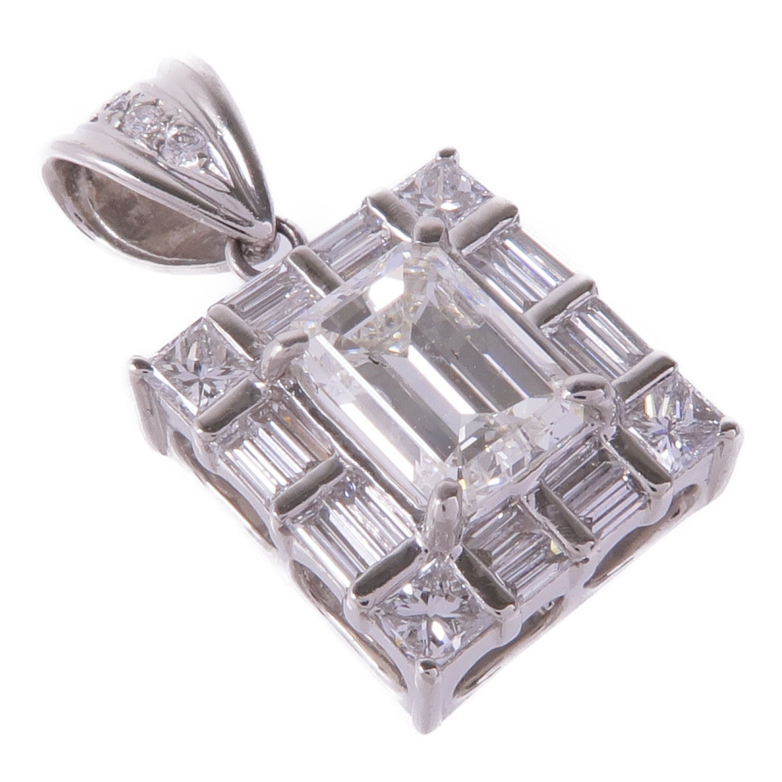 JEWELRY 【激減優惠】PT900鉑金Diamond Pendant Top鑽石吊墜