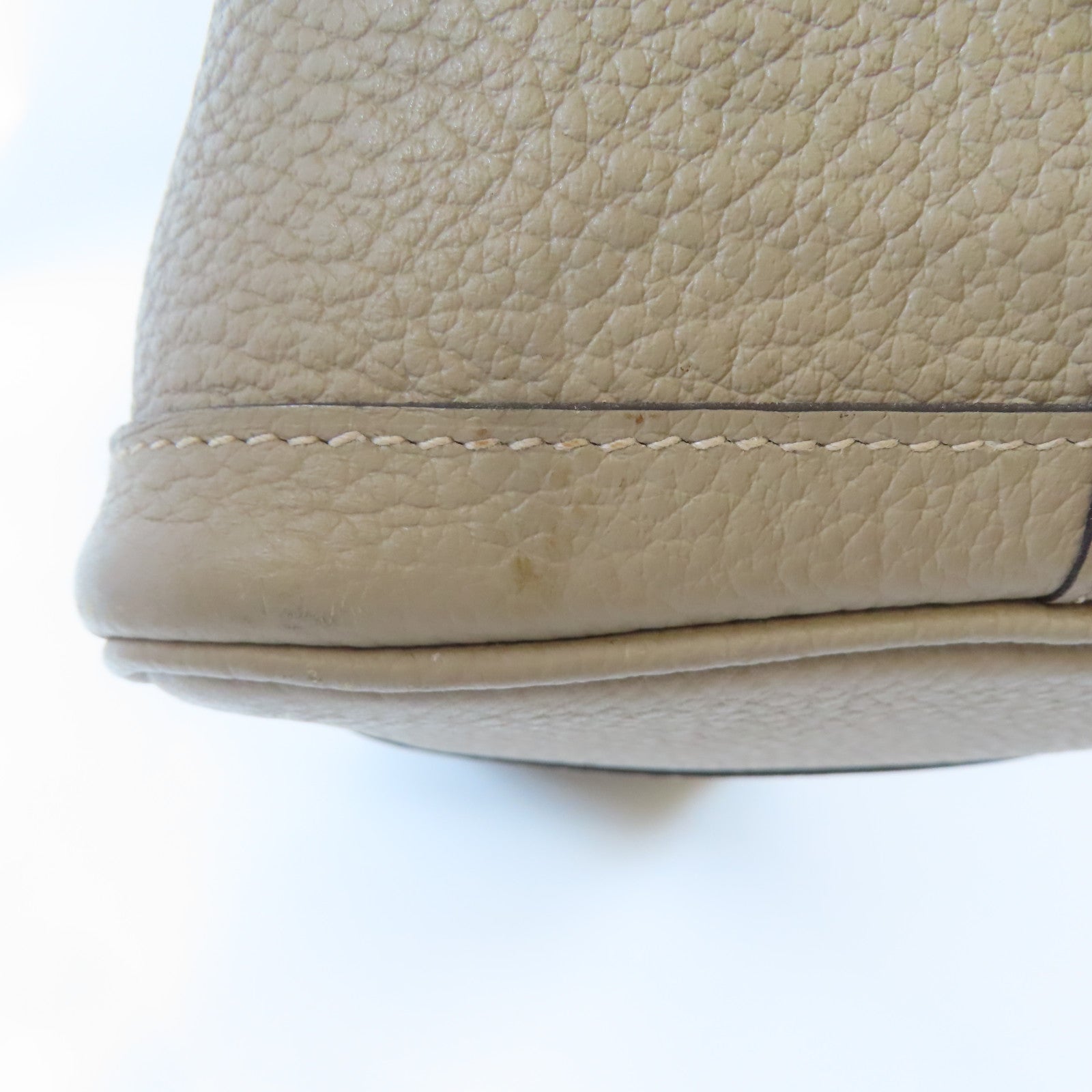 HERMES Country皮革Garden Party PM銀扣手挽袋Gris Tourterelle/淺灰色