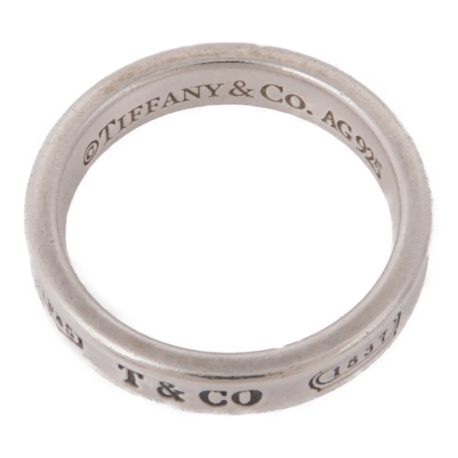 TIFFANY＆CO 925純銀1837 Ring戒指US#5.75