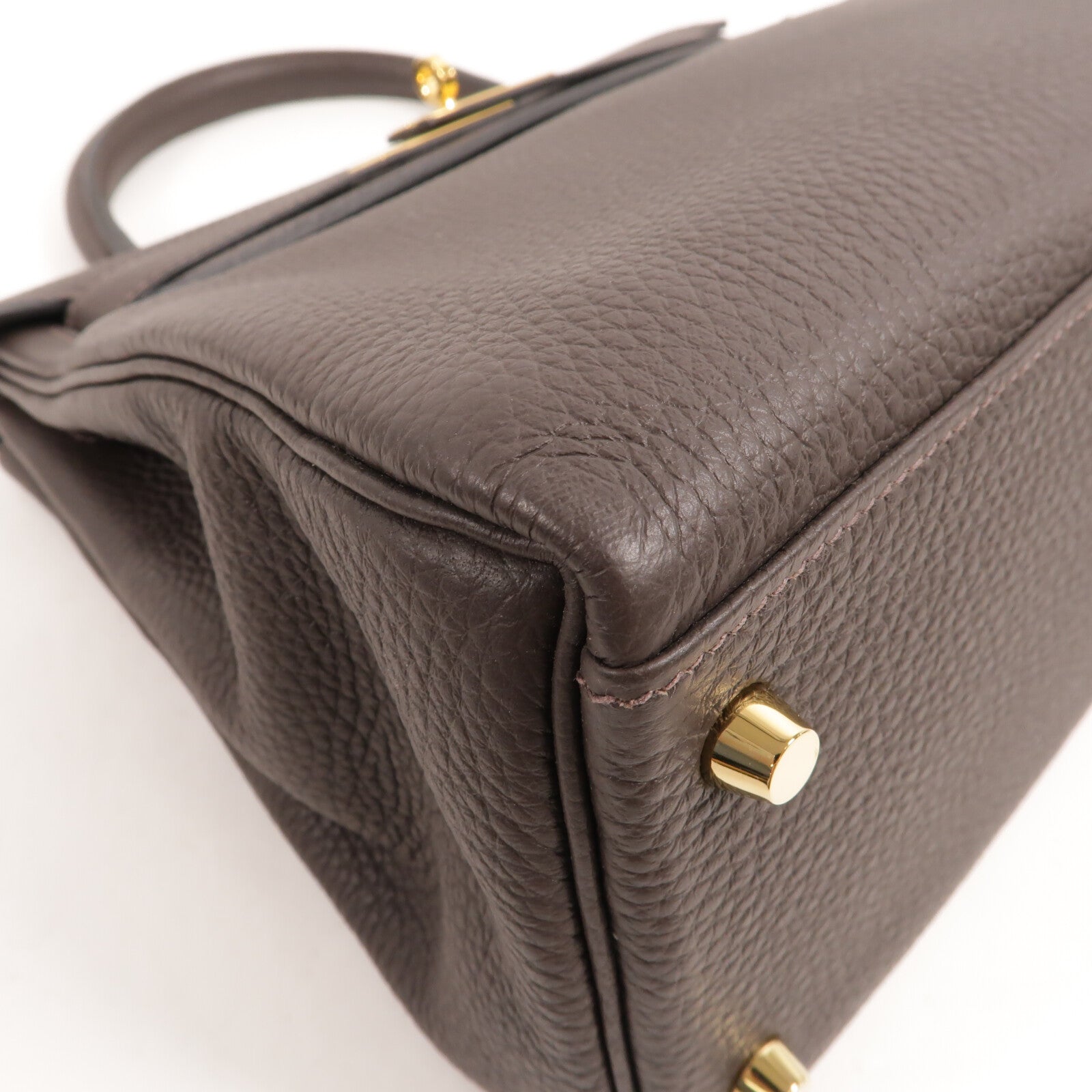 HERMES Togo皮革Kelly 28手挽肩背兩用袋Macassar