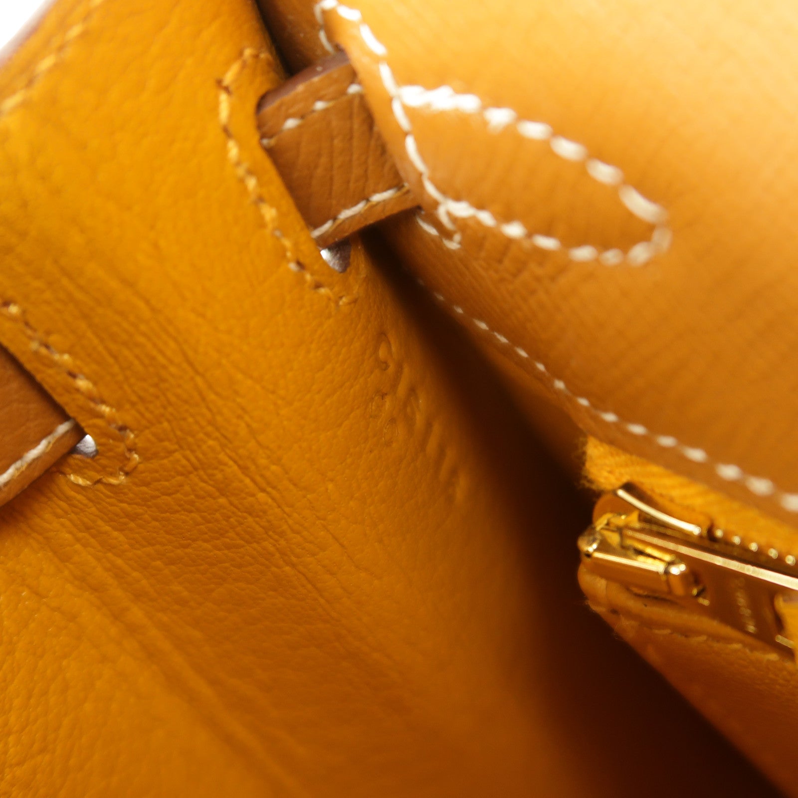 HERMES Epsom皮革Kelly 25手挽肩背兩用袋Gold