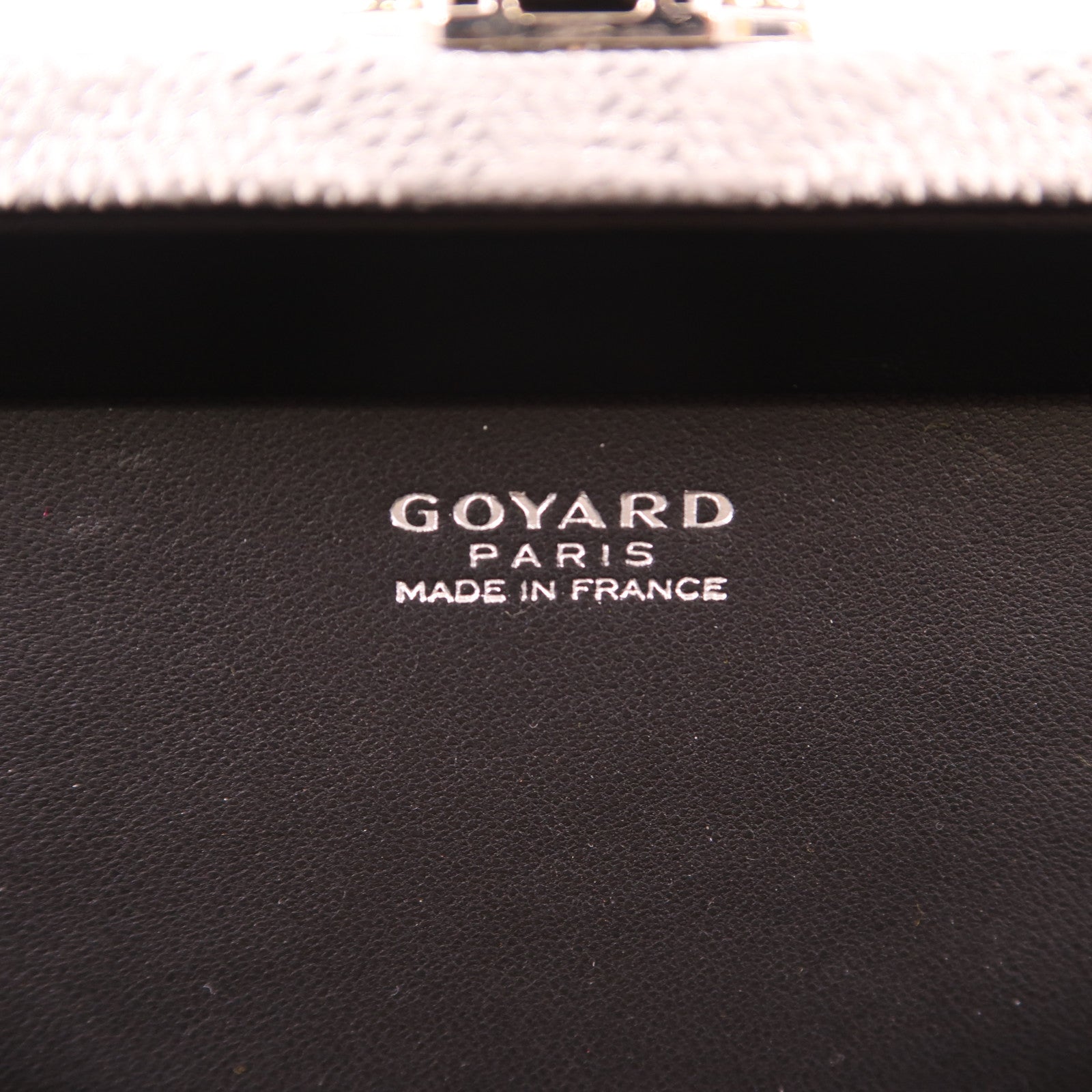 GOYARD 【激減優惠】塗層帆布Minaudiere Trunk Bag銀扣肩背袋