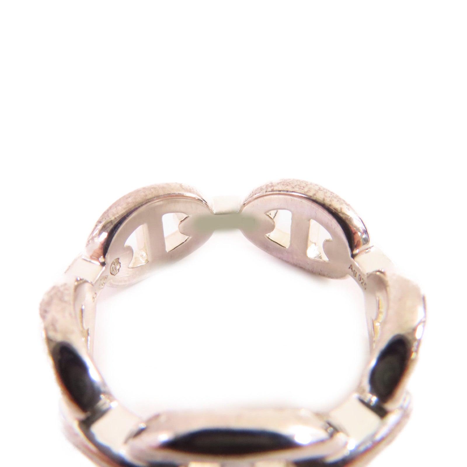 HERMES 925純銀Chaine D'Ancre Ring戒指#55/#7.25