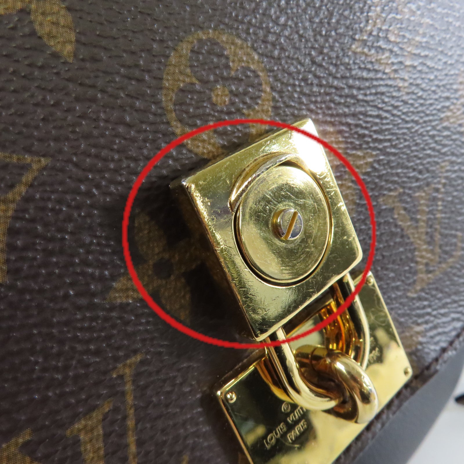 LOUIS VUITTON 【激減優惠】Monogram Marignan 2way Shoulder Bag金扣手挽肩背兩用袋啡色