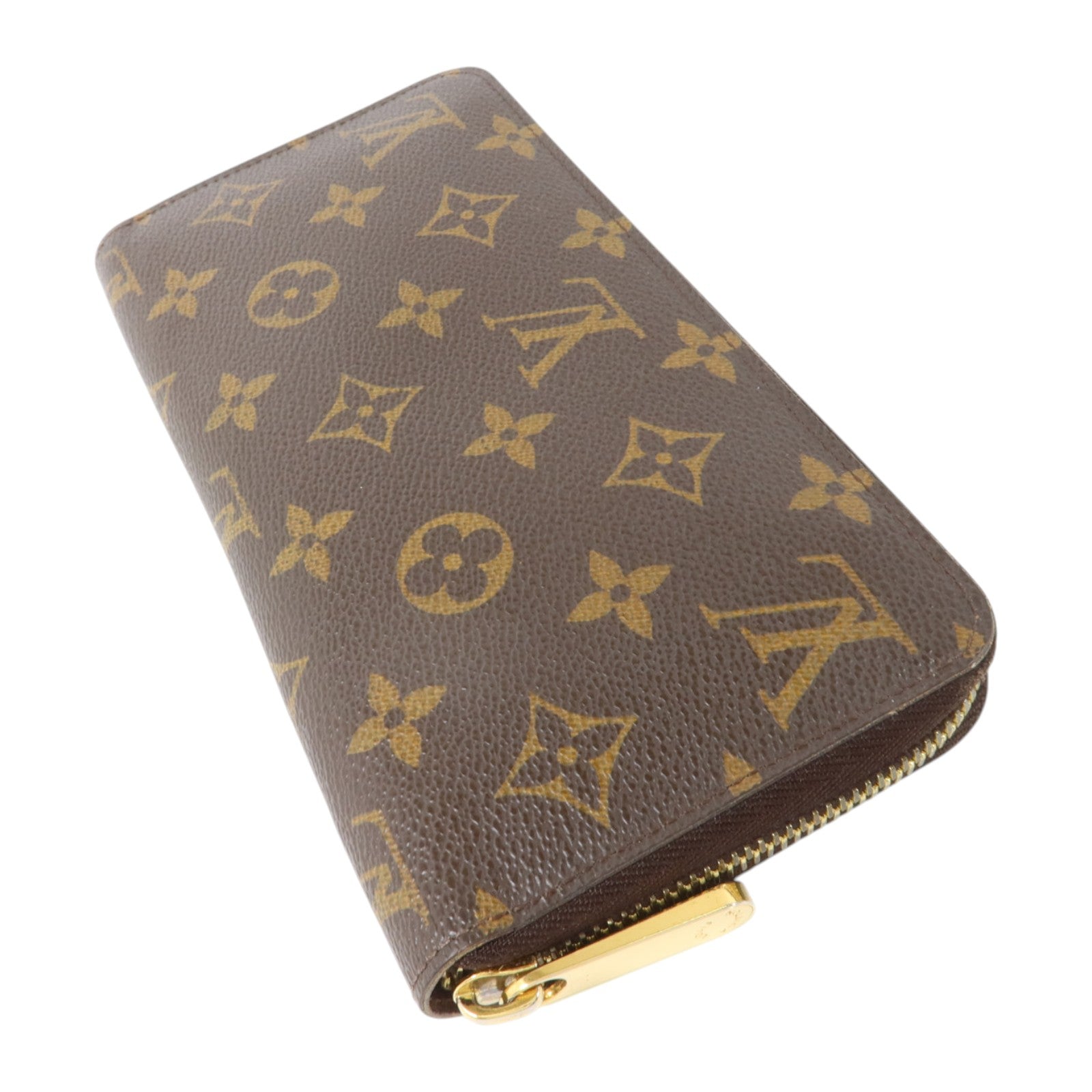 LOUIS VUITTON Monogram Zipper Long Wallet金扣長錢包