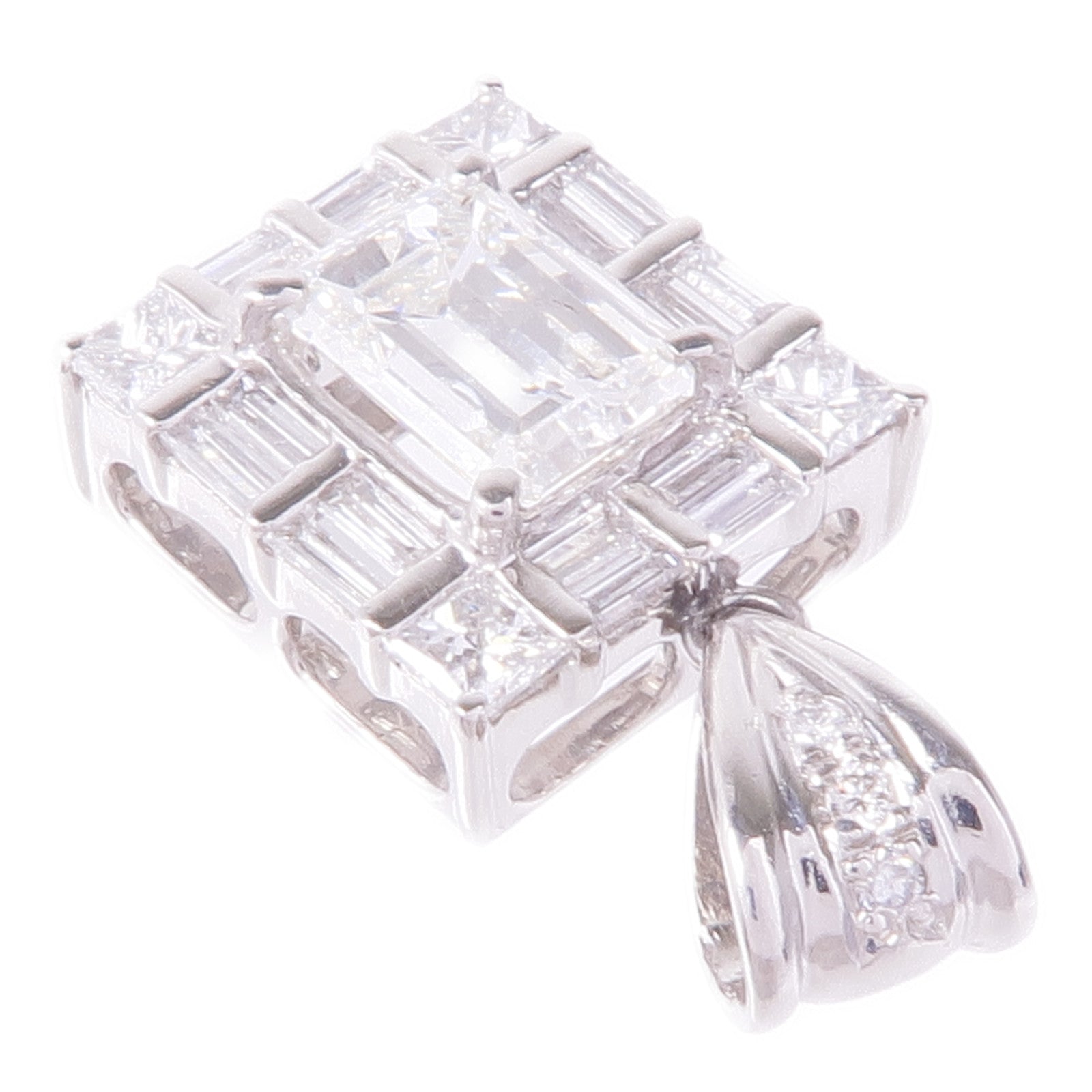 JEWELRY 【激減優惠】PT900鉑金Diamond Pendant Top鑽石吊墜