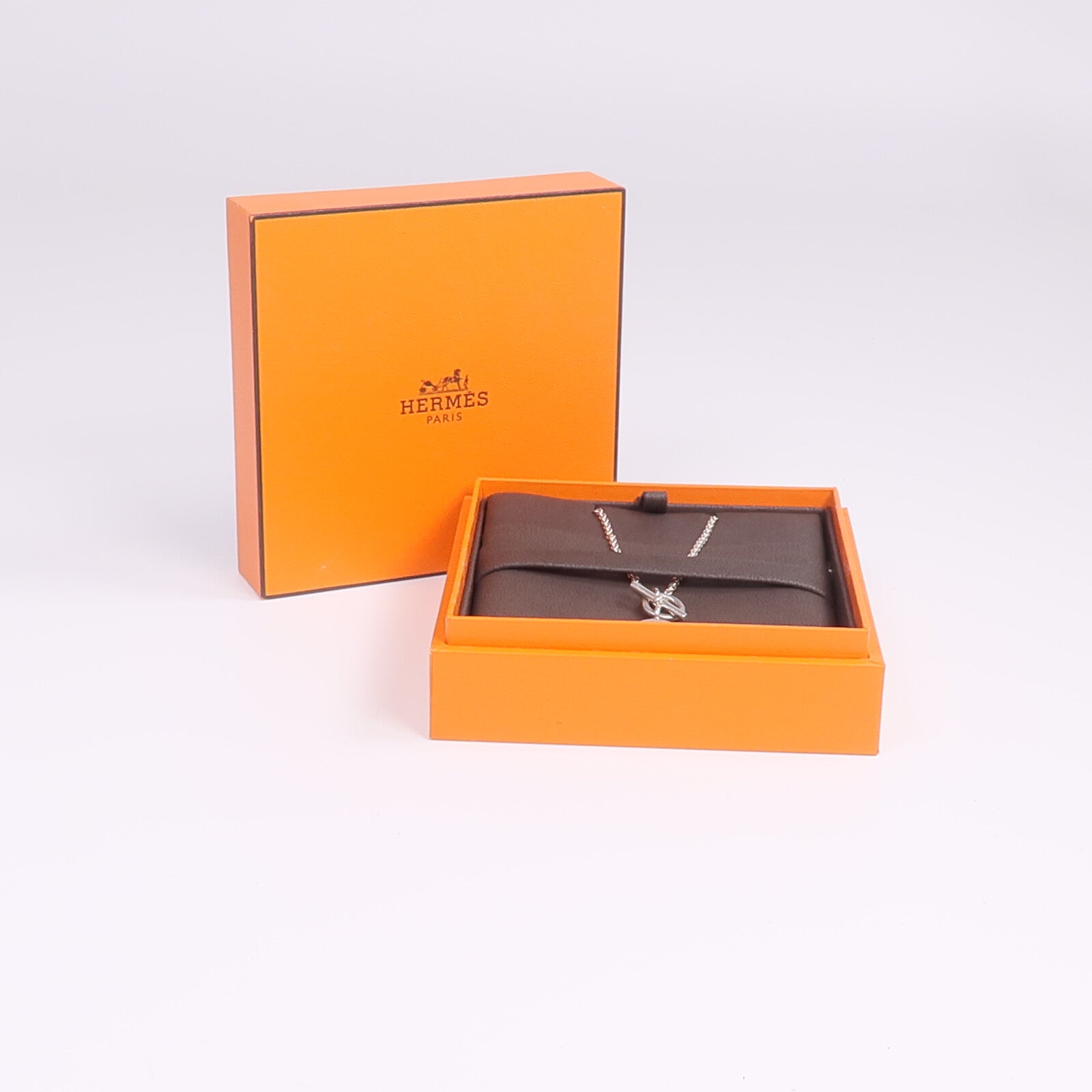 HERMES 925純銀Amulettes Ex-Libris Pendant項鍊