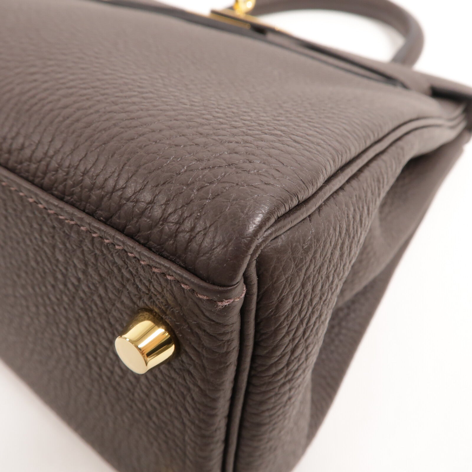 HERMES Togo皮革Kelly 28手挽肩背兩用袋Macassar
