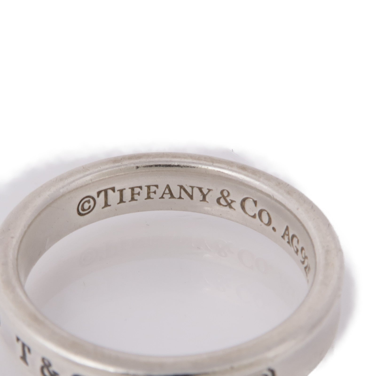 TIFFANY＆CO 925純銀1837 Ring戒指US#5.75