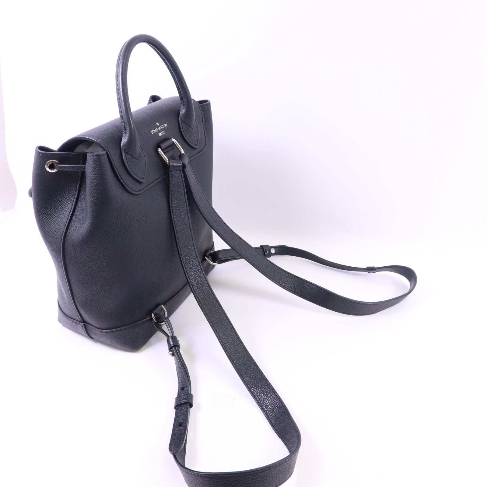 LOUIS VUITTON 【激減優惠】牛皮皮革Lock Me Backpack銀扣背包