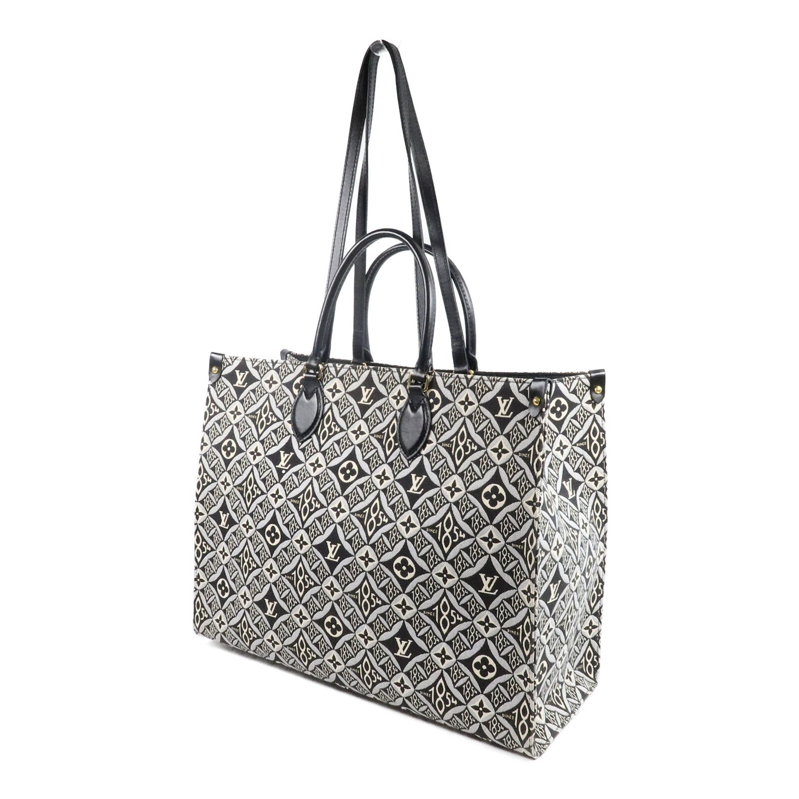 LOUIS VUITTON Monogram Jacquard Since 1854 OnTheGo GM手挽肩背兩用袋