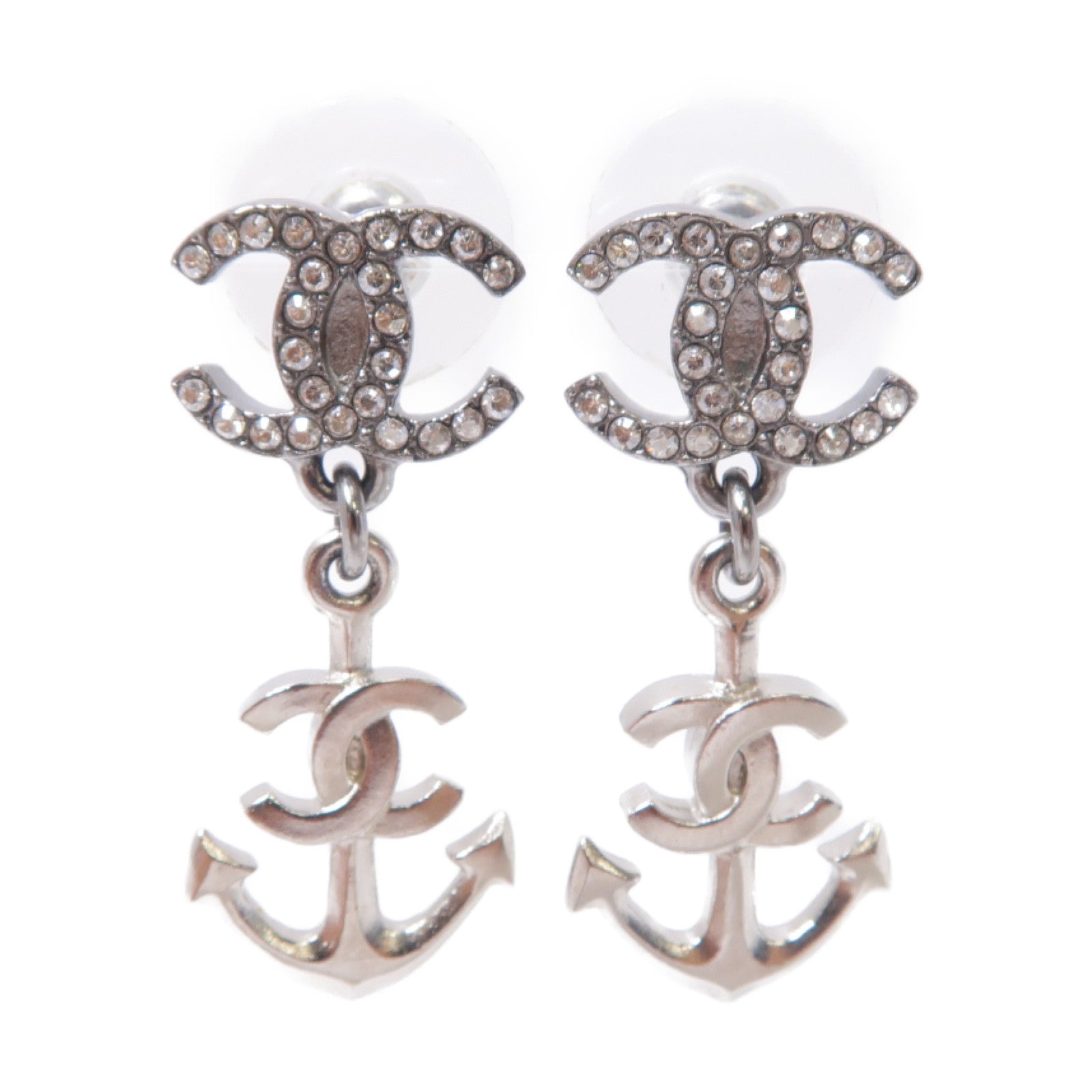 CHANEL 金屬Earring耳環銀色