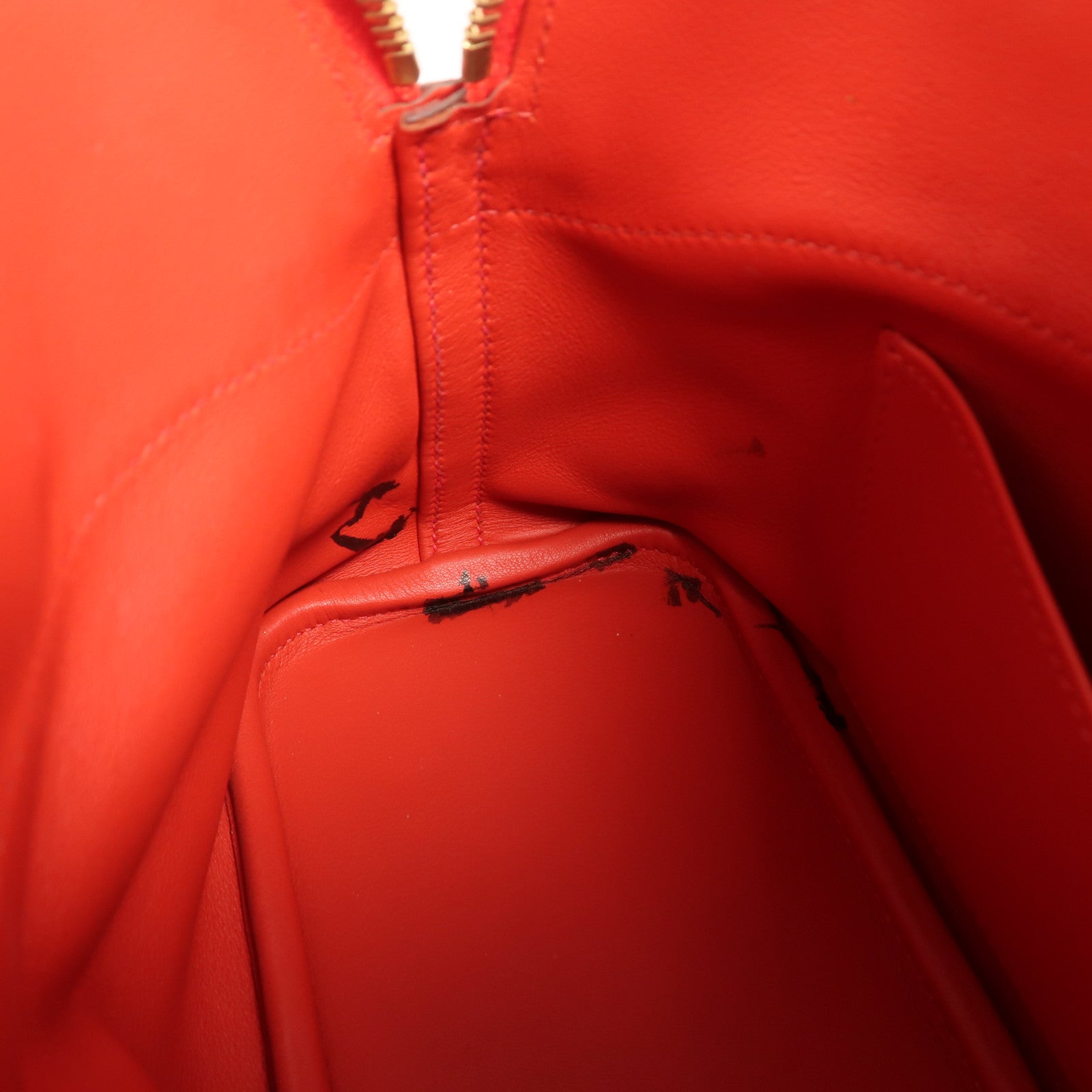 HERMES Swift皮革Bolide 27金扣手挽肩背兩用袋Rouge de Coeur