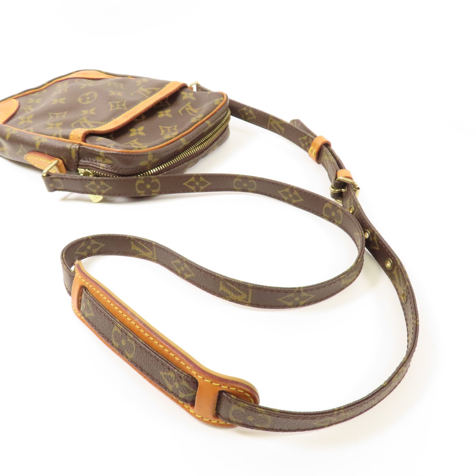 LOUIS VUITTON LV GHW Danube Shoulder Bag Monogram  M45266 Brown