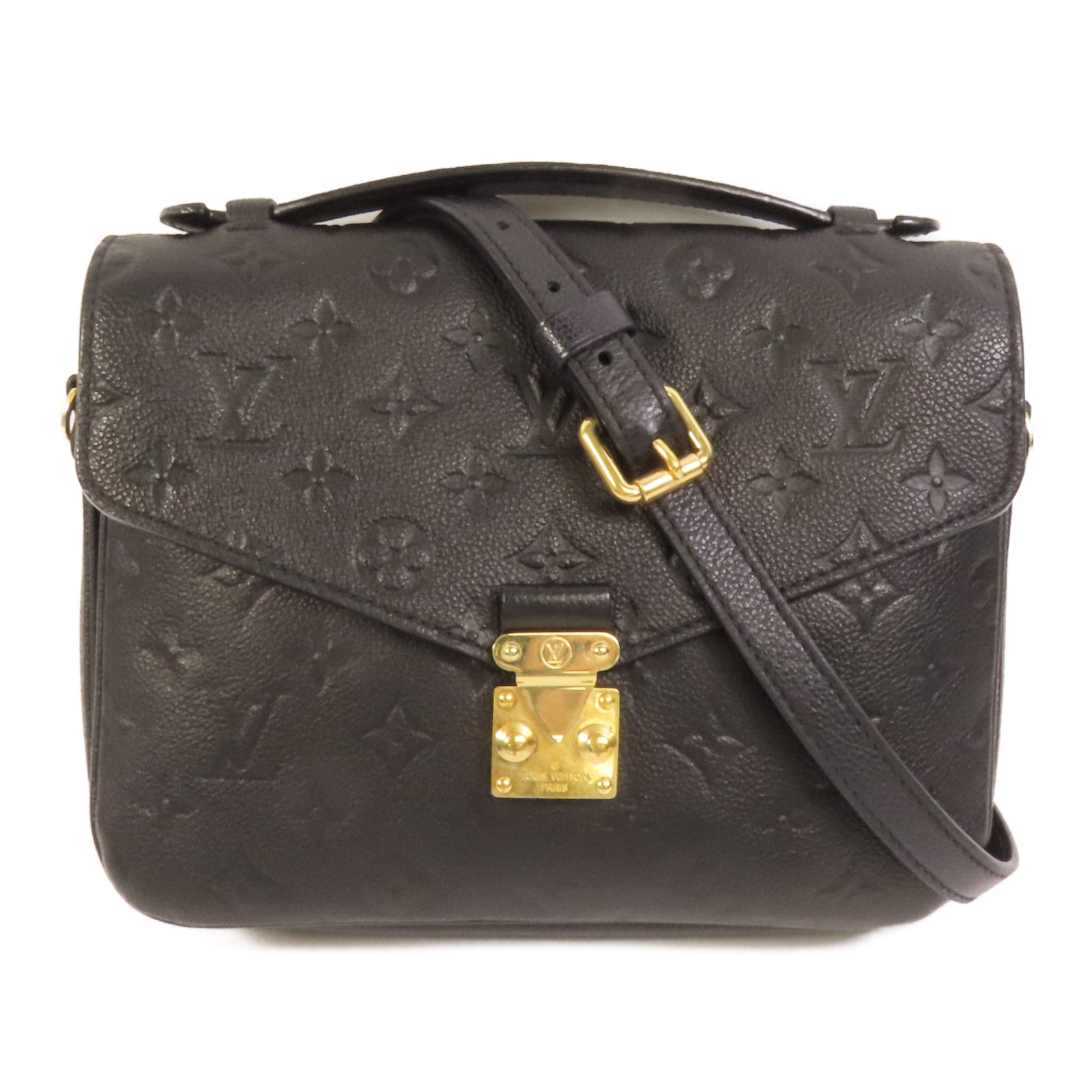 LOUIS VUITTON Monogram Empreinte Pochette Metis金扣手挽肩背兩用袋