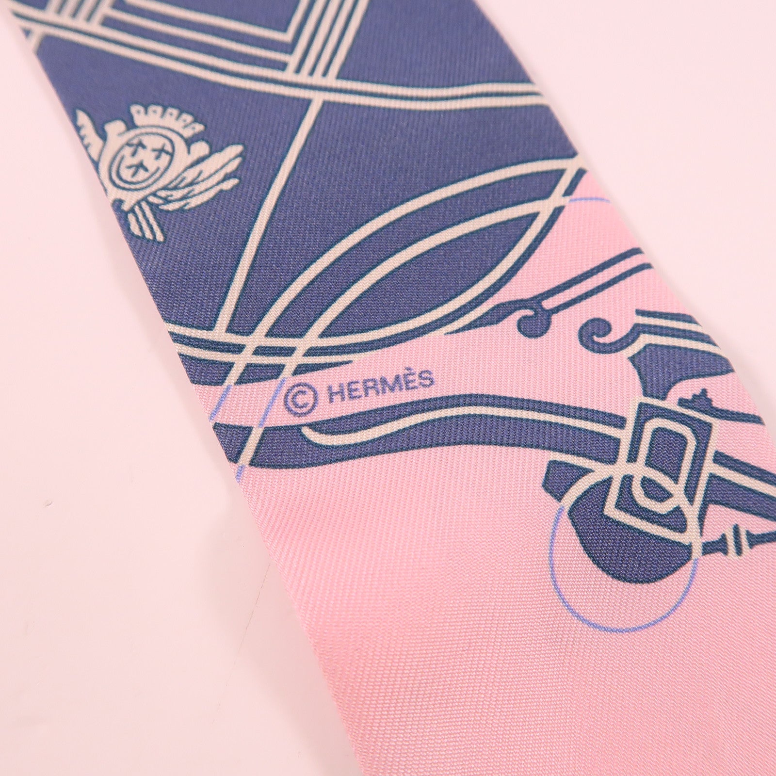 HERMES 絲質Twilly絲巾