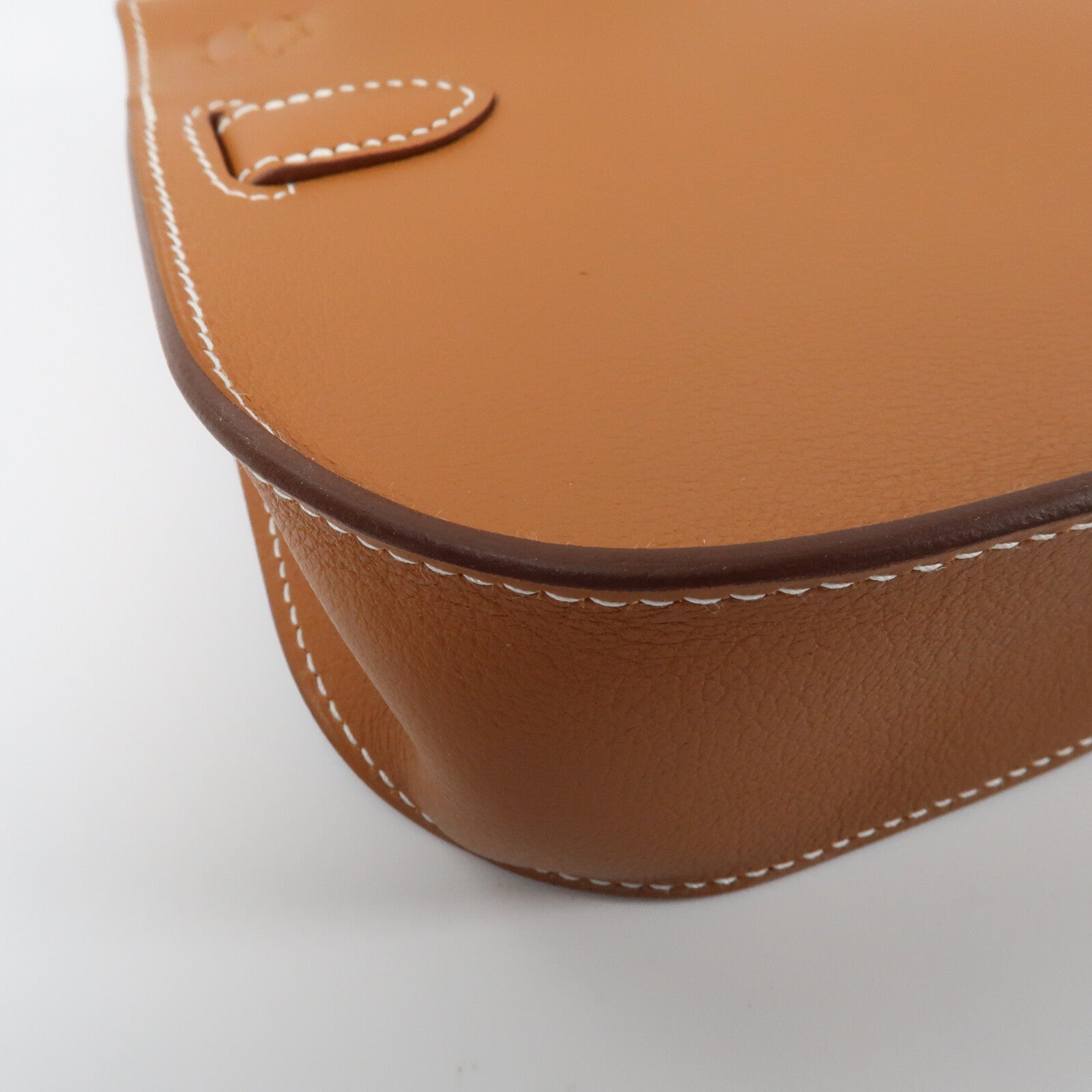 HERMES Evercolor皮革Mini Jypsiere金扣肩背袋Gold