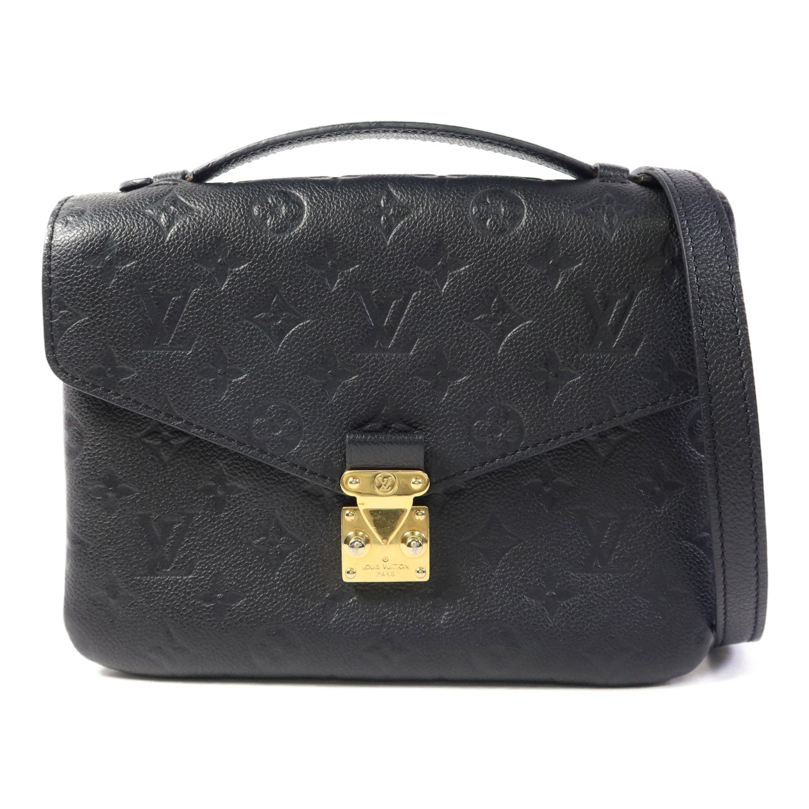 LOUIS VUITTON Monogram Empreinte Pochette Metis金扣手挽肩背兩用袋