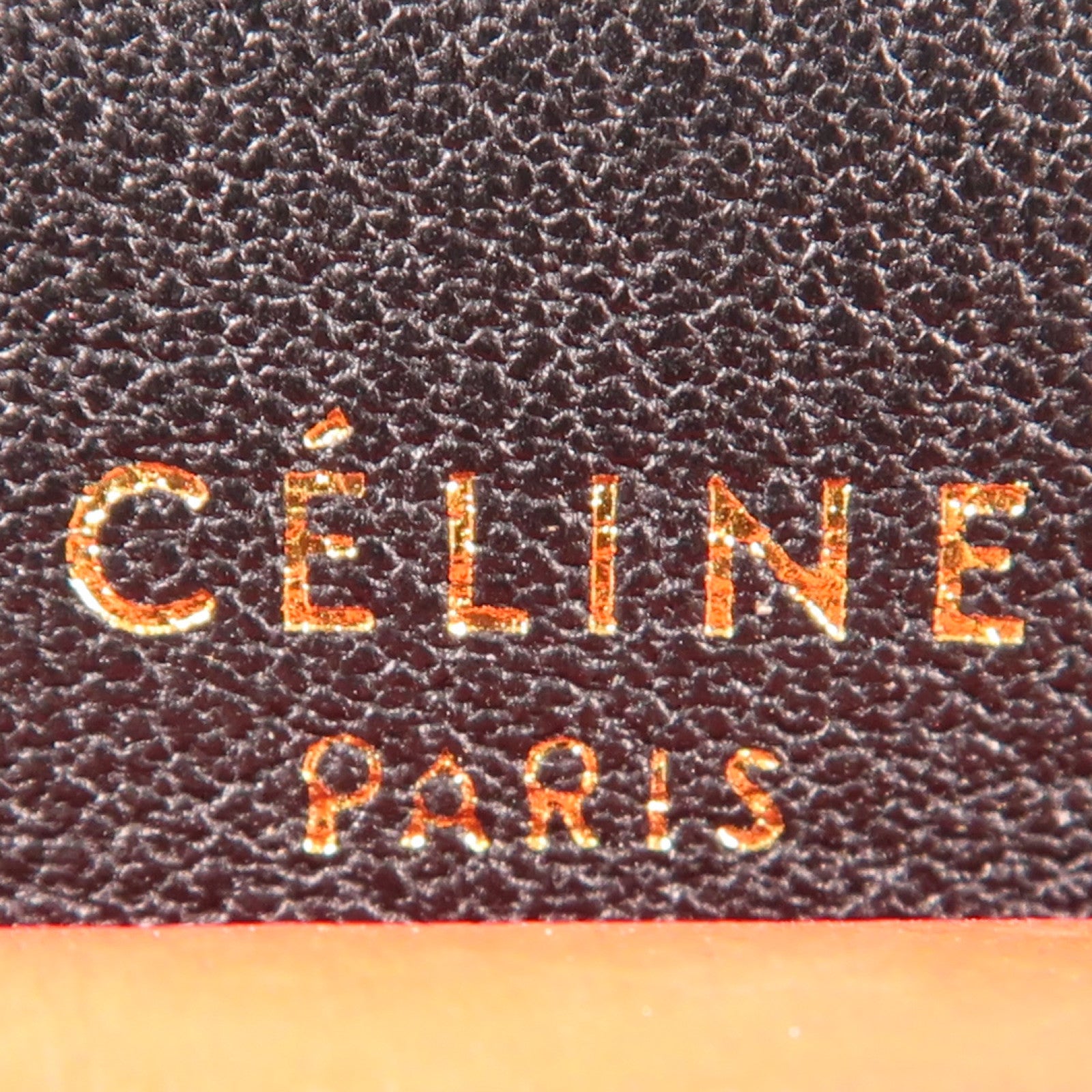 CELINE 牛皮皮革/蛇皮皮革Chain Shoulder金扣鏈帶肩背袋